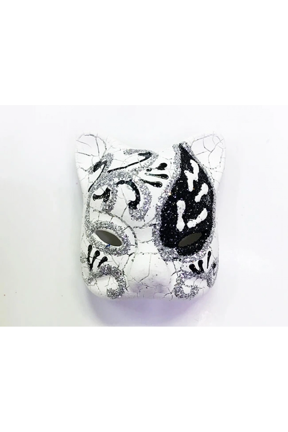 Siyah Renk İşlemeli Seramik Malzemeden İmal Venedik Kedi Model Magnet (5047)