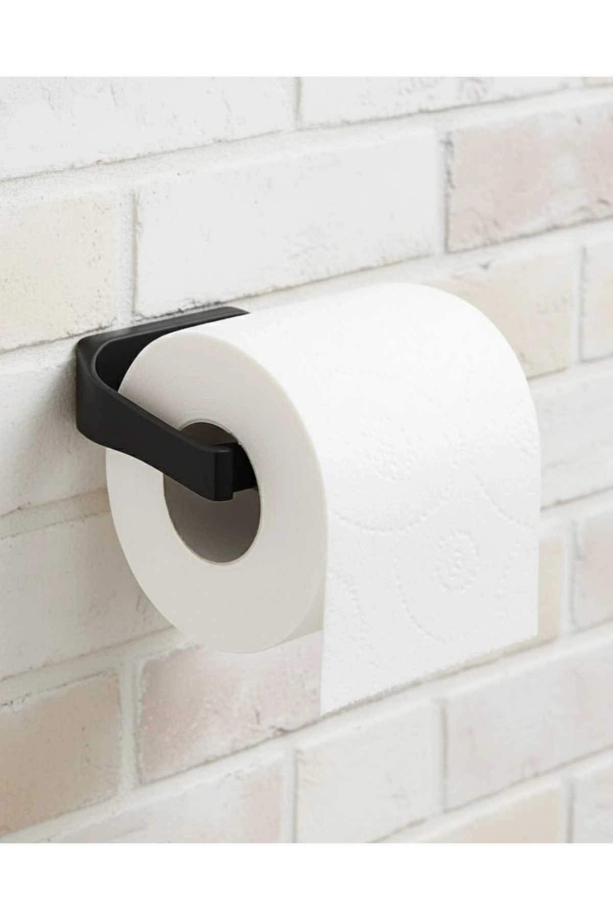 Siyah Tuvalet Kağıdı Tutucu Mat Kaplama Banyo Peçetelik