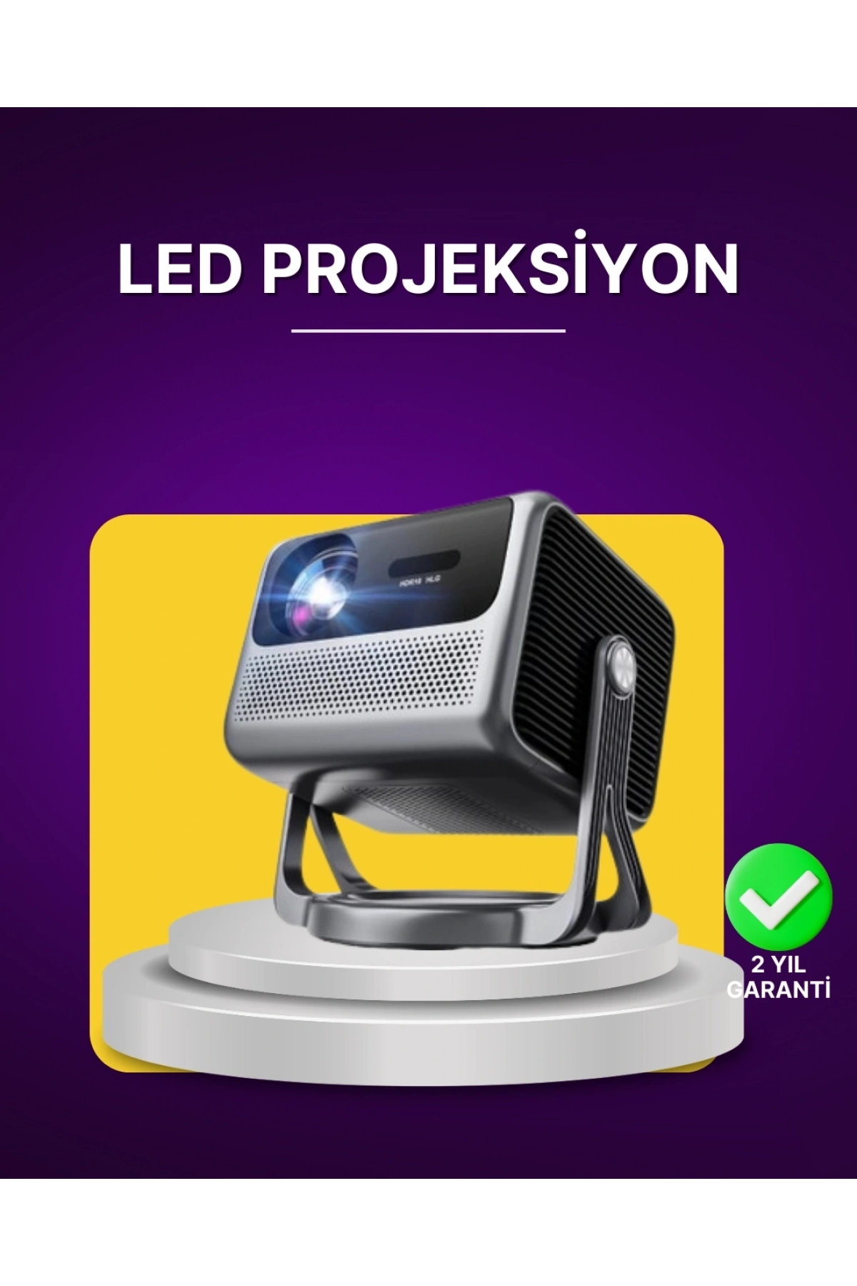 Smart Projector Android TV Ev Sinema Projeksiyonu
