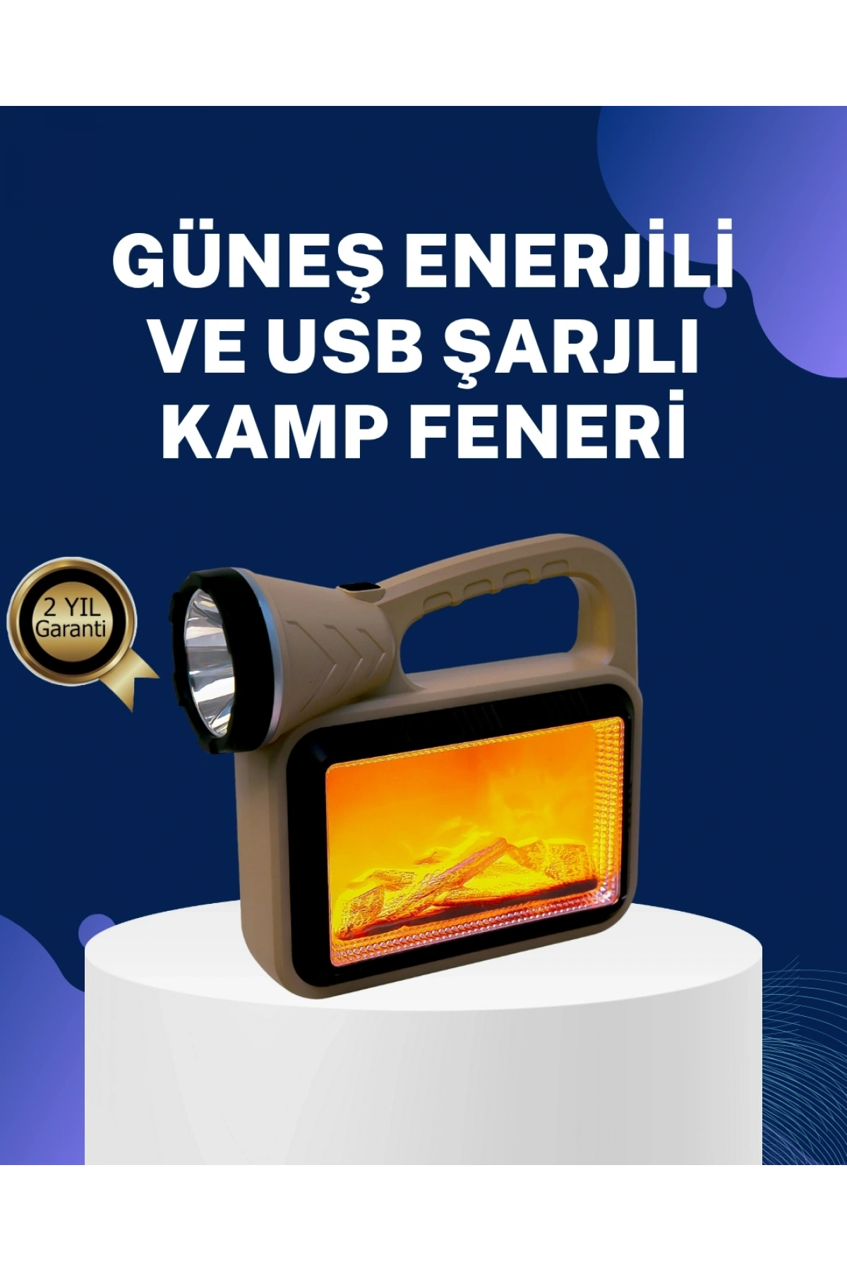 Solar Alev Lambası – Kamp, Bahçe ve Dış Mekan İçin