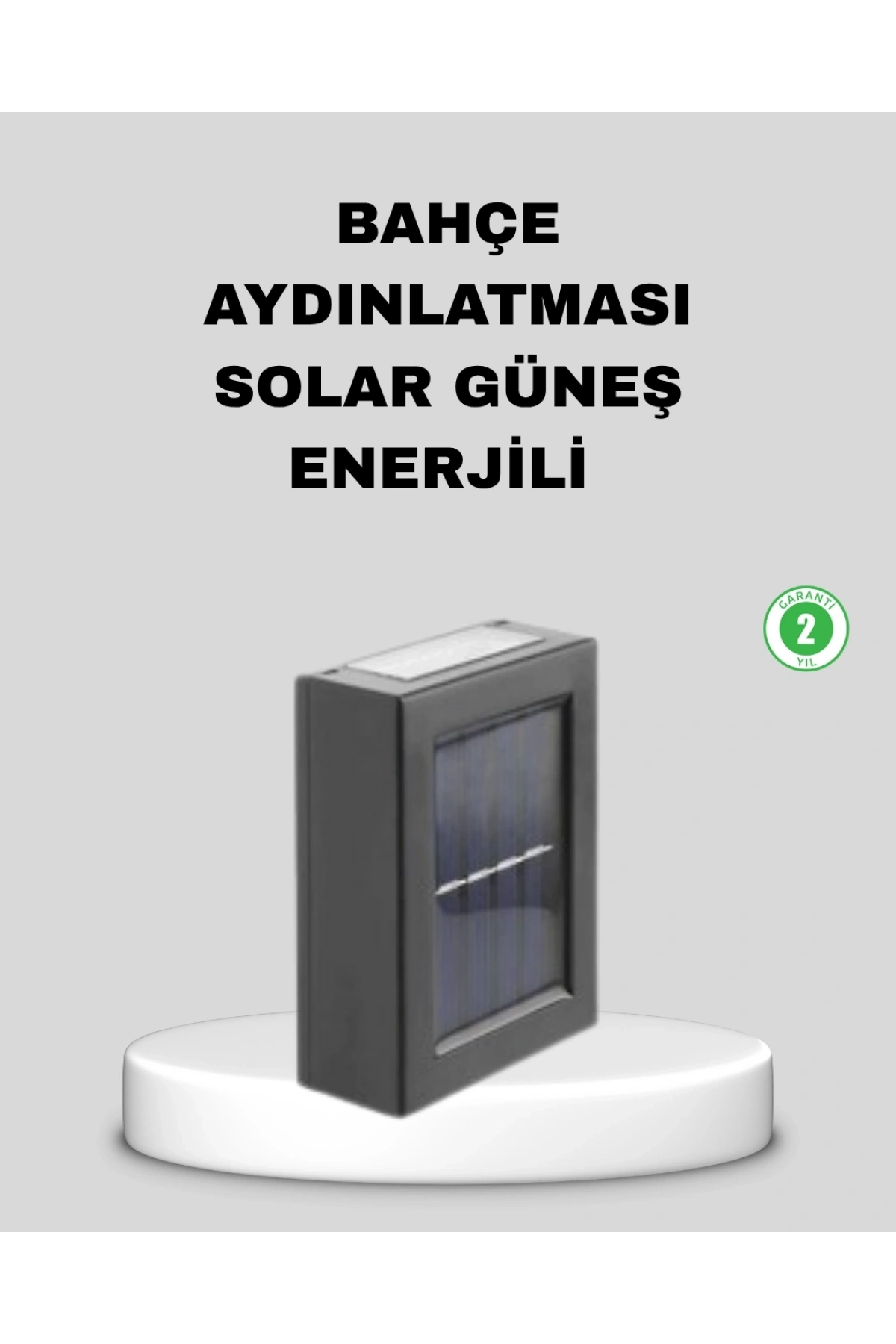 Solar Dış Mekan Aplik Su Geçirmez Dayanıklı LED Aydınlatmalı