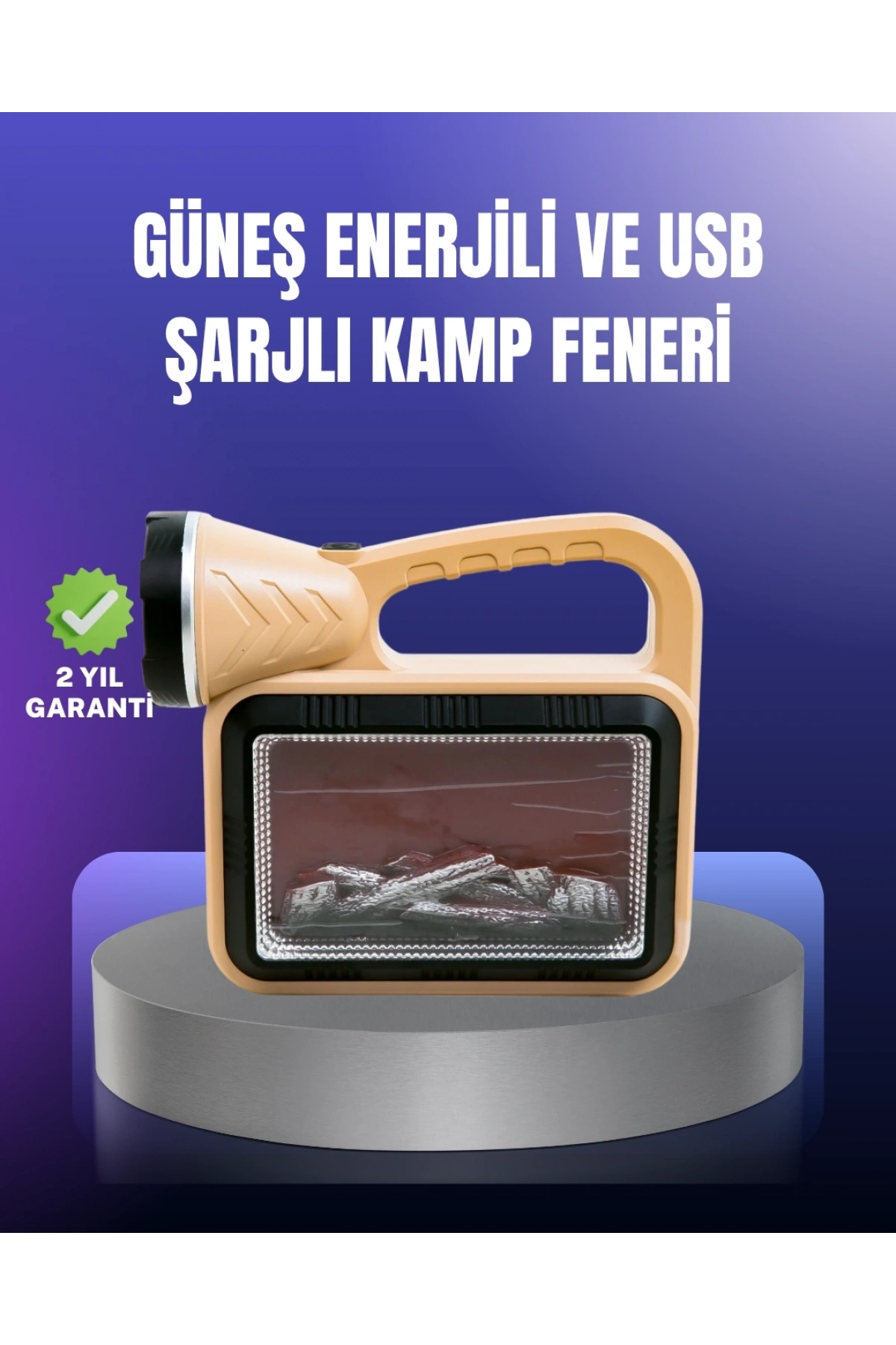Solar Enerjili Alev Lambası – El Feneri ve Dekoratif Işık