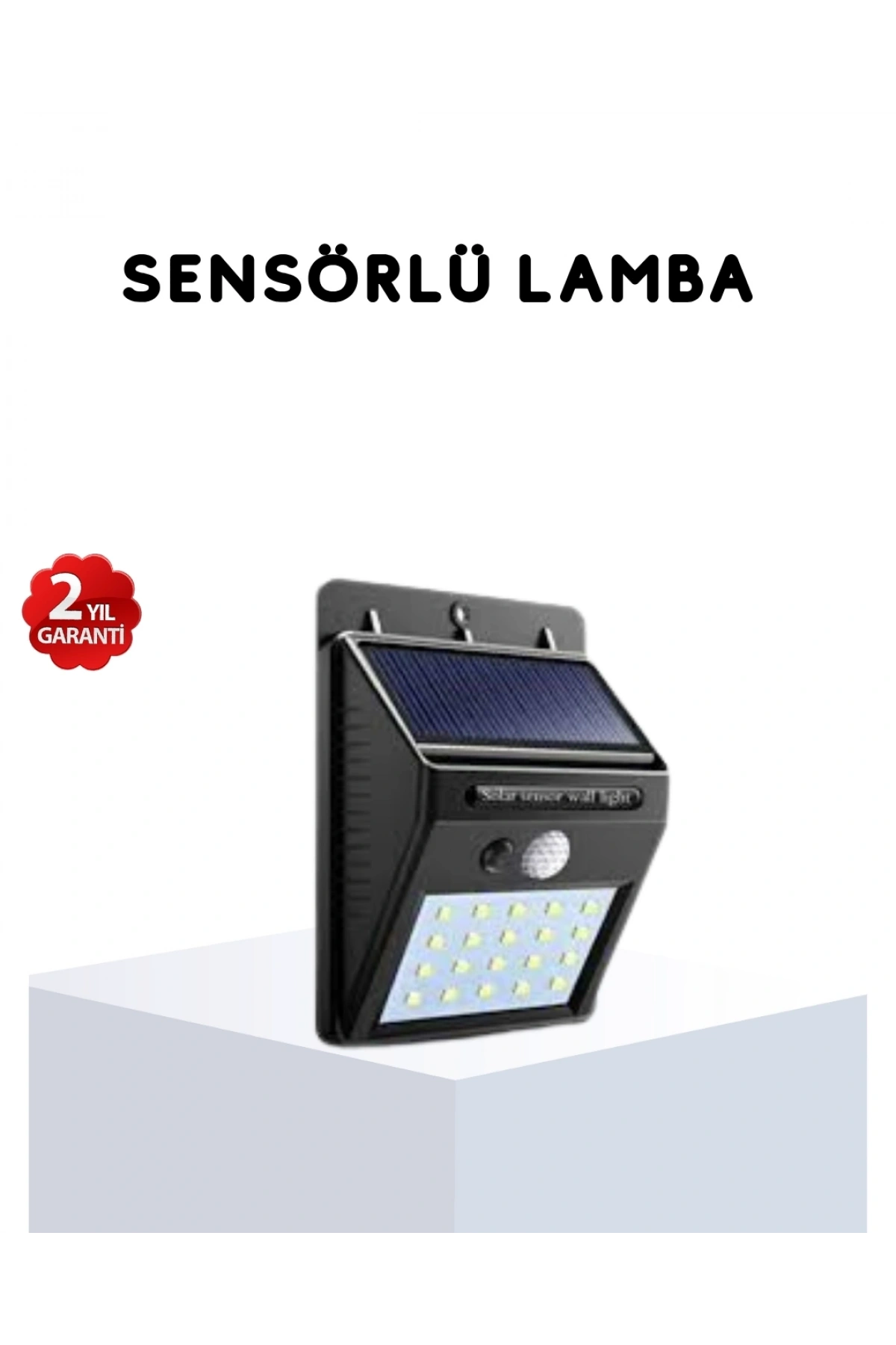 Solar Güneş Enerjili Hareket Sensörlü 4 Taraflı Bahçe Lambası – IP65 Su Geçirmez, 100 LED