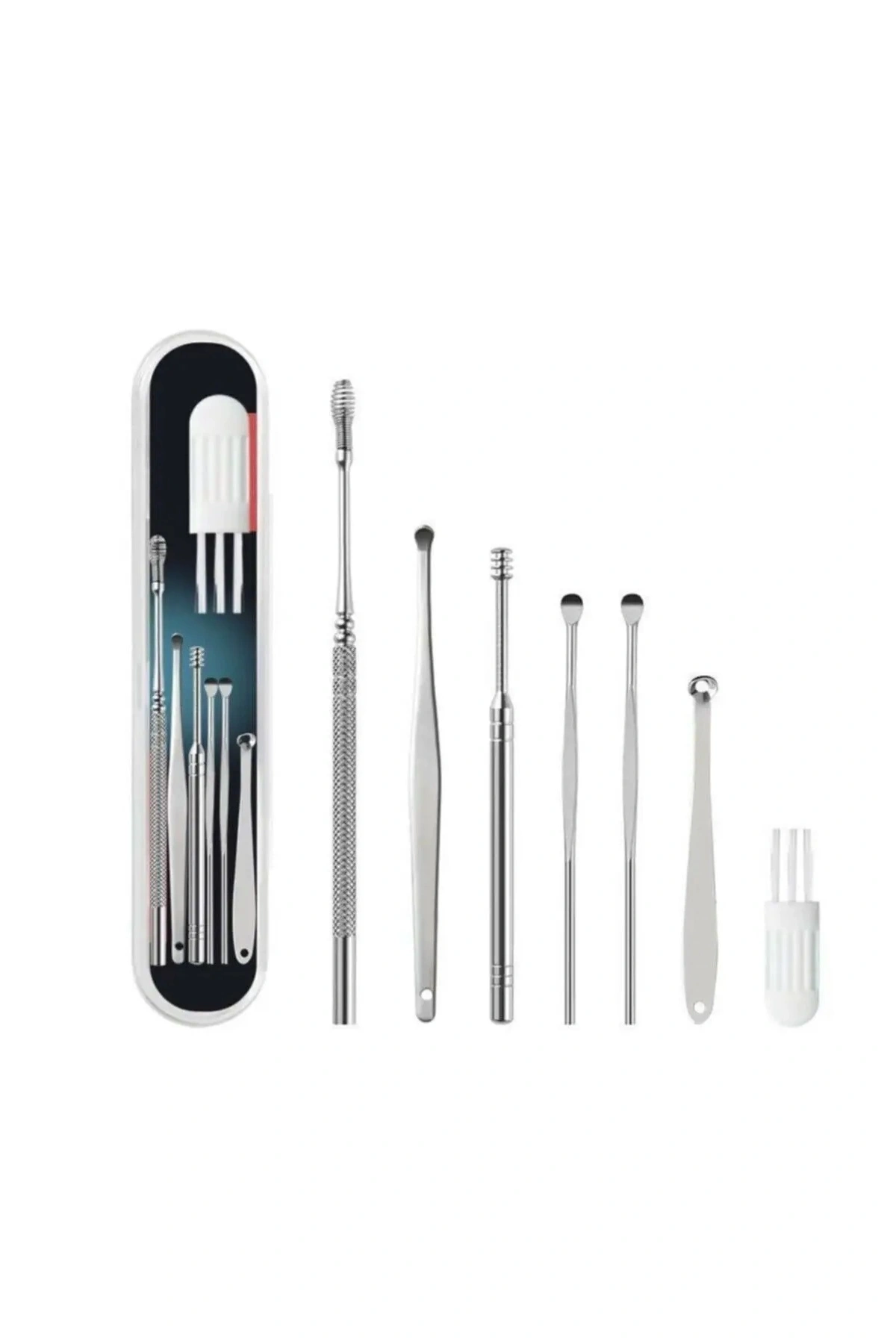 Spiral Kulak Temizleme - Paslanmaz Çelik Temizleme Seti