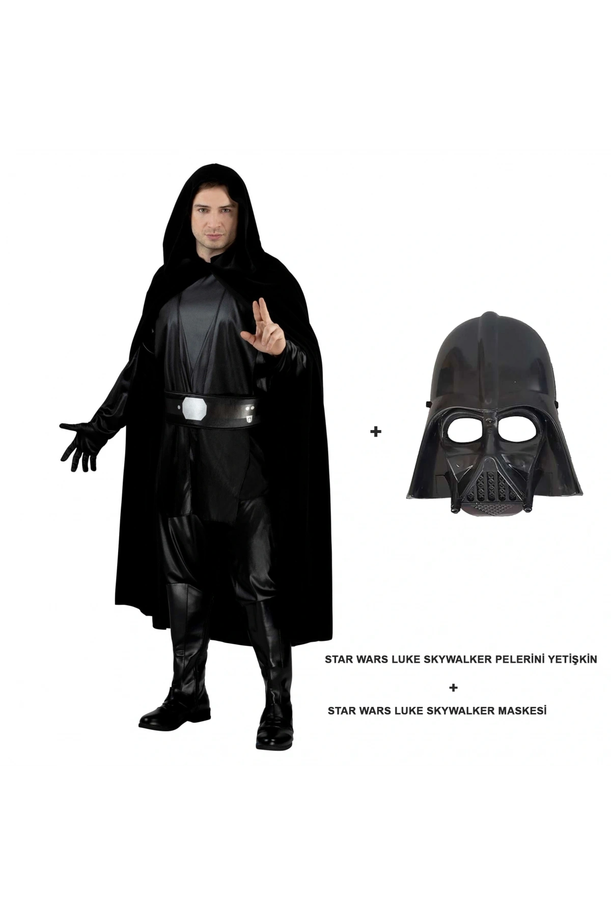 Star Wars Luke Skywalker Pelerini Yetişkin Ve Maskesi (5047)