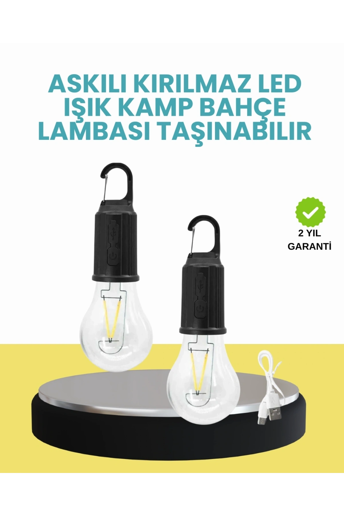Su Geçirmez Dış Mekan LED Çadır Işığı