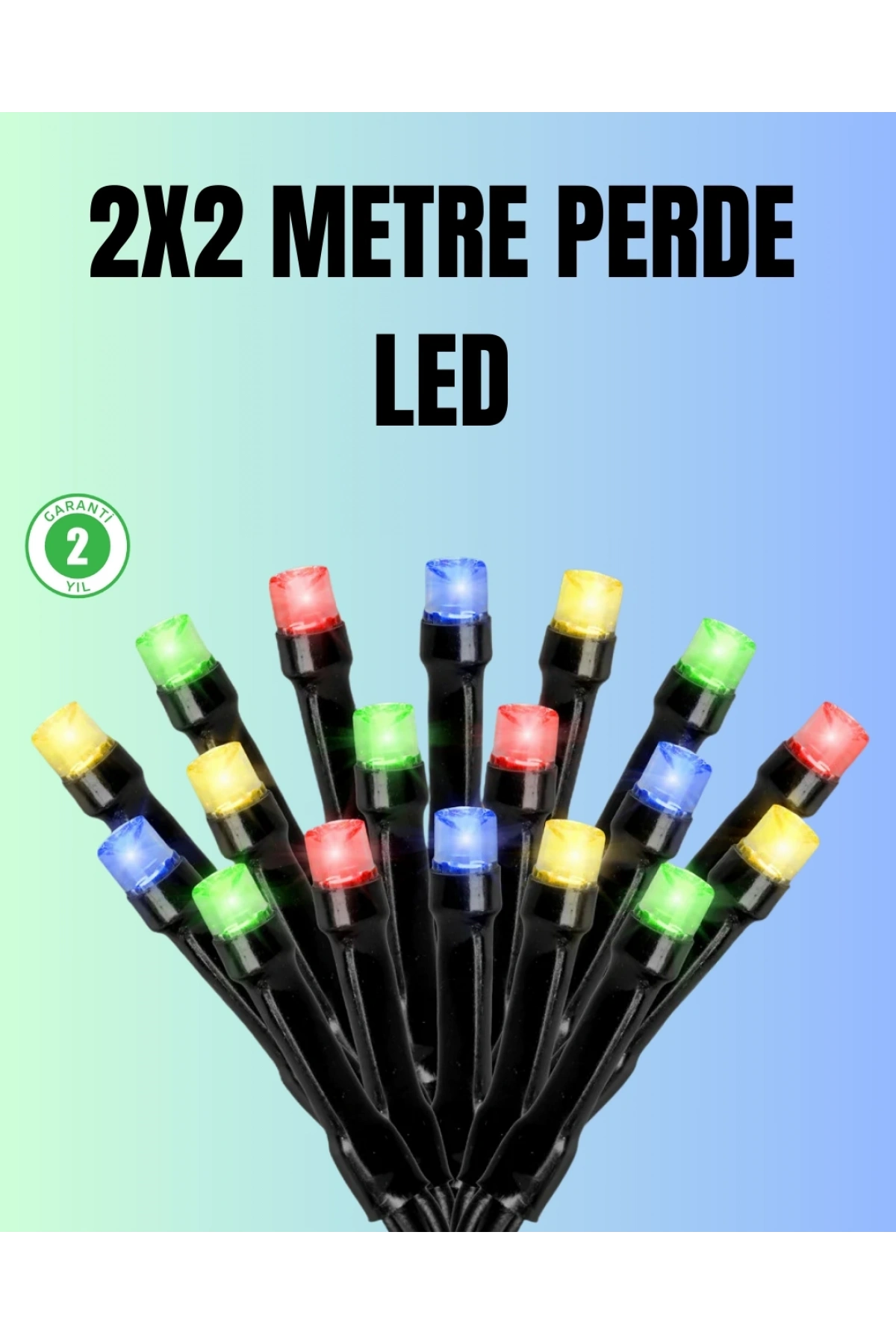 Su Geçirmez Pil Çalışan LED Perde Işık – İç ve Dış Mekan