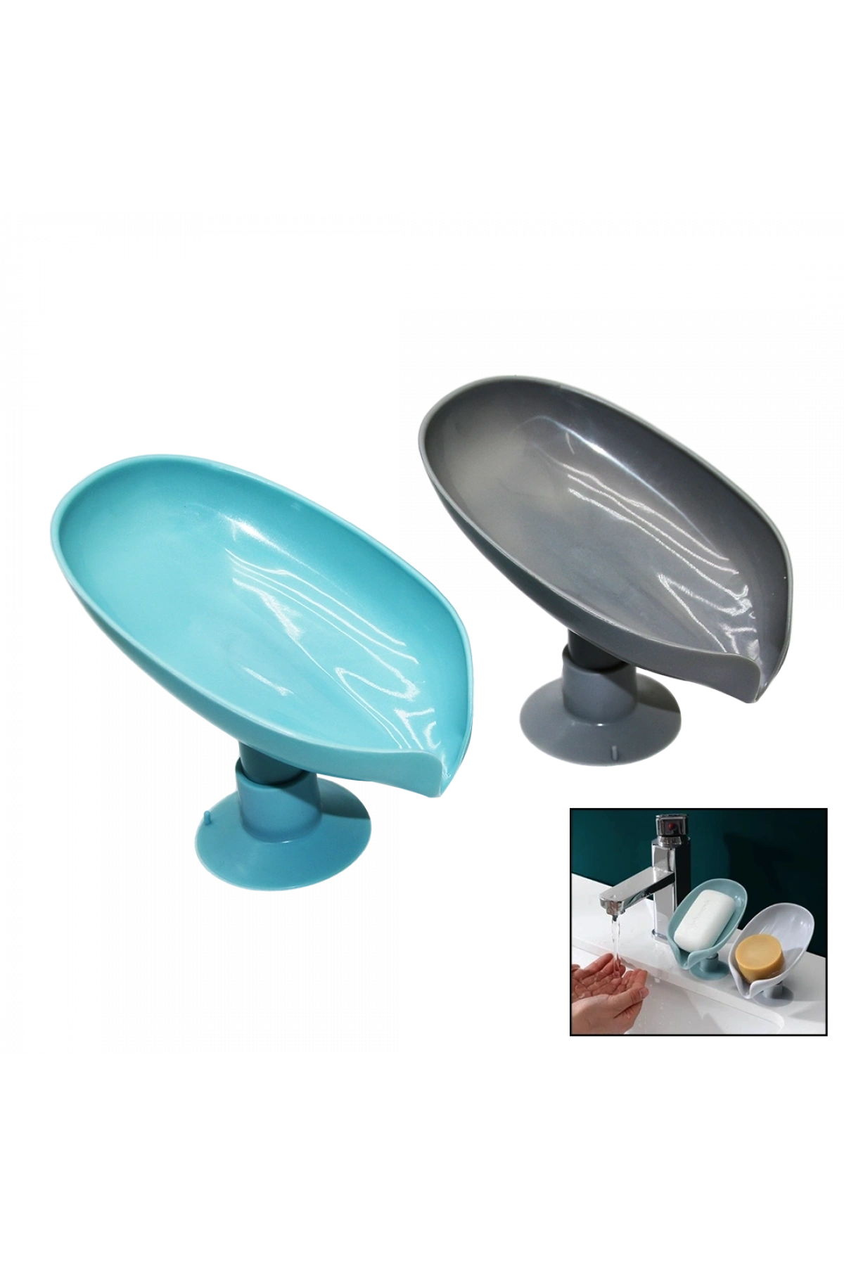 SU GİDERLİ KATI SABUNLUK VANTUZLU (5047)