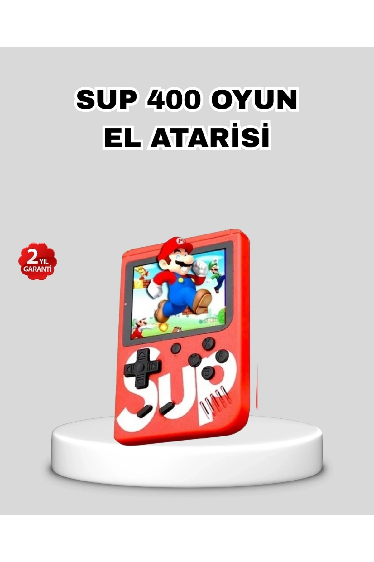 SUP Retro El Konsolu – 500 Oyun, 2 Oyunculu, 3 İnç Ekran, Taşınabilir Şarjlı Atari
