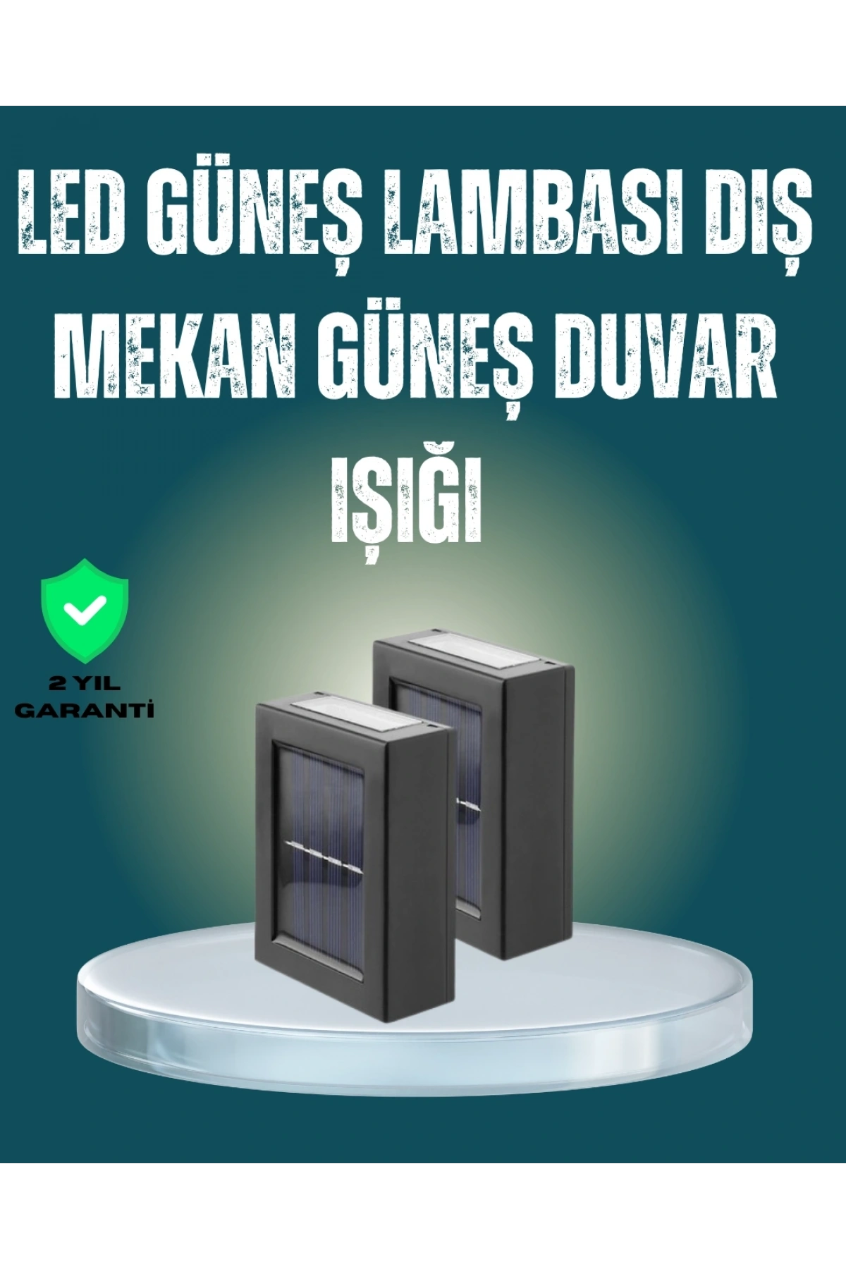 Suya Dayanıklı Güneş Enerjili Bahçe Lambası