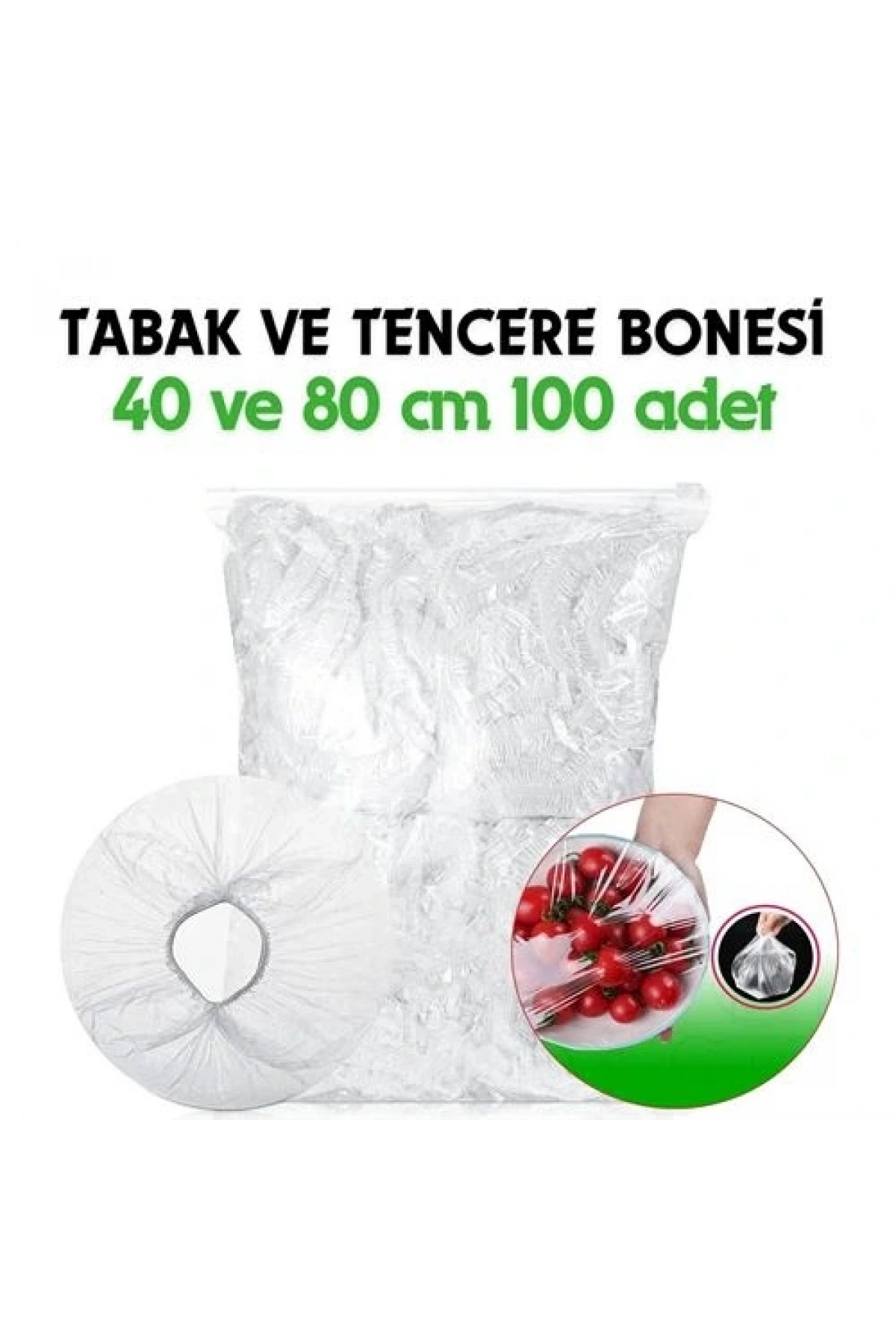 Tabak ve Tencere Bone Seti 2 Boyutlu 100 ADET