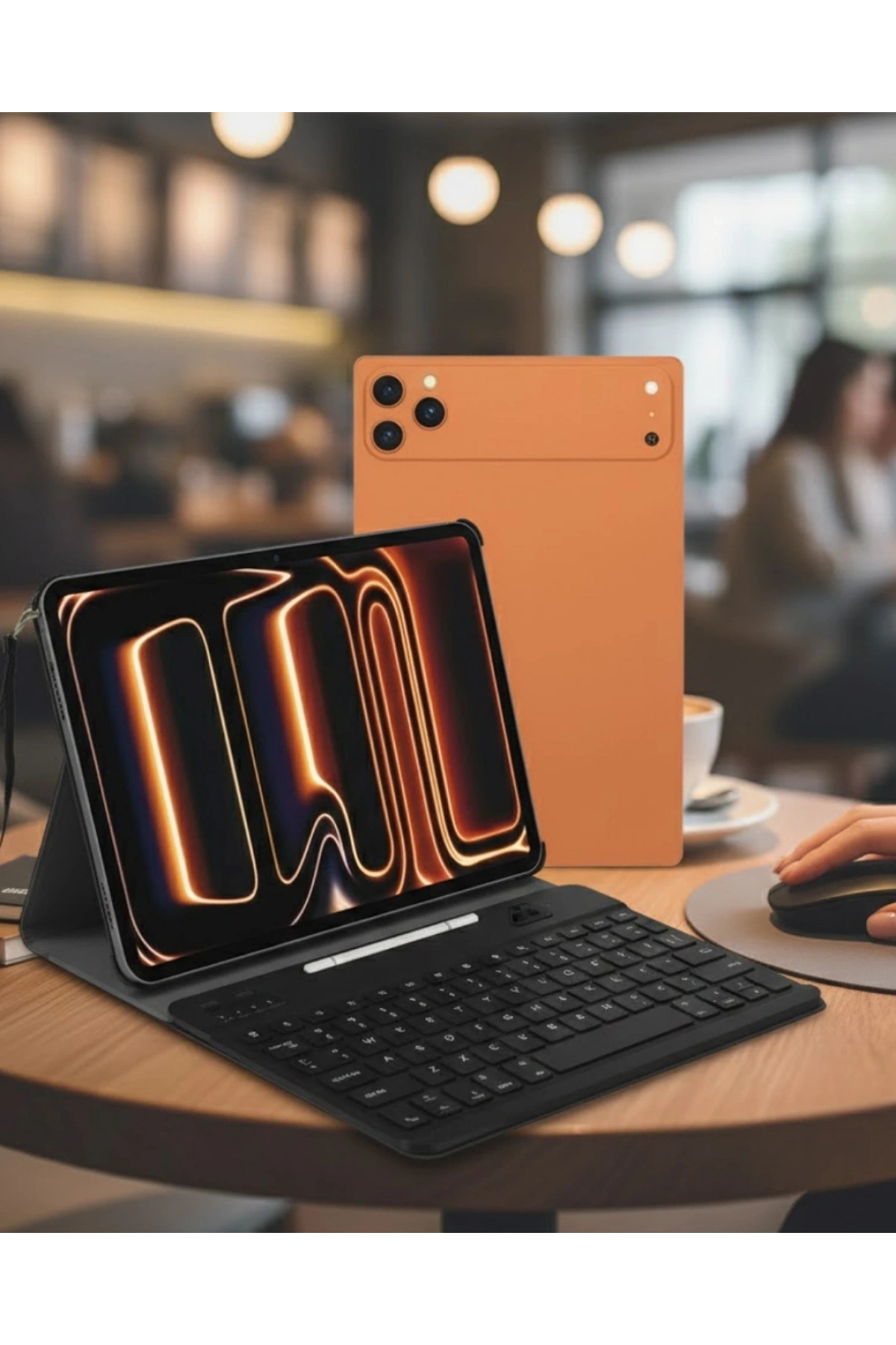 Tablet Bilgisayar Klavyeli Çok Amaçlı Eğitim İş ve Eğlence Uyumlu