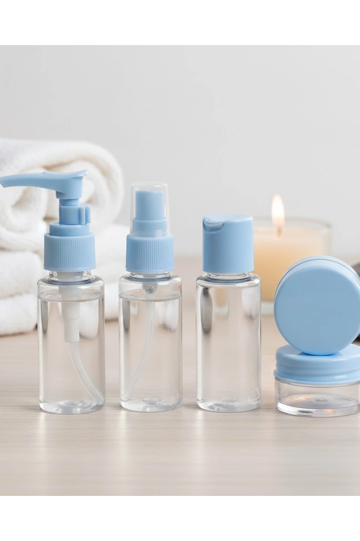 Taşınabilir 5 Parça Seyahat Kozmetik Seti 30 ml Sızdırmaz