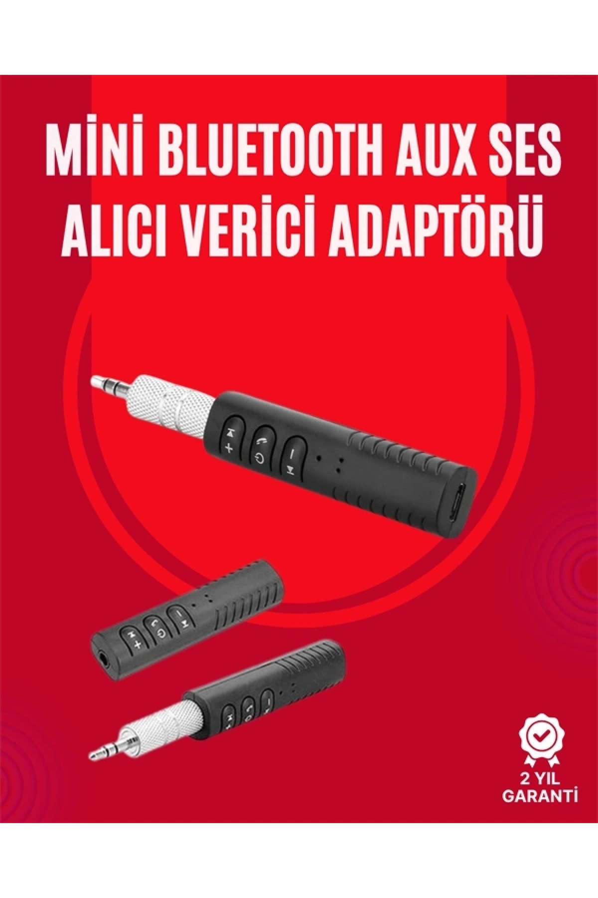 Taşınabilir Bluetooth Ses Alıcısı | 30 Dk Şarj, 4 Saat Kullanım, Geri Klipsli