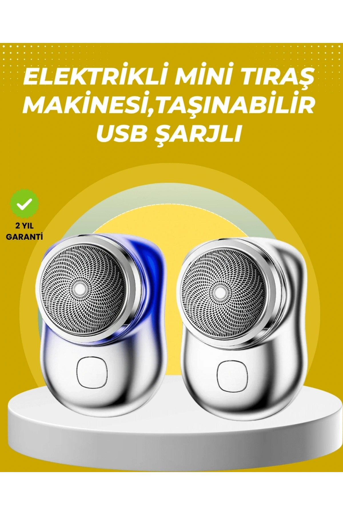 Taşınabilir, cep boyunda, şarjlı elektrikli tıraş makinesi