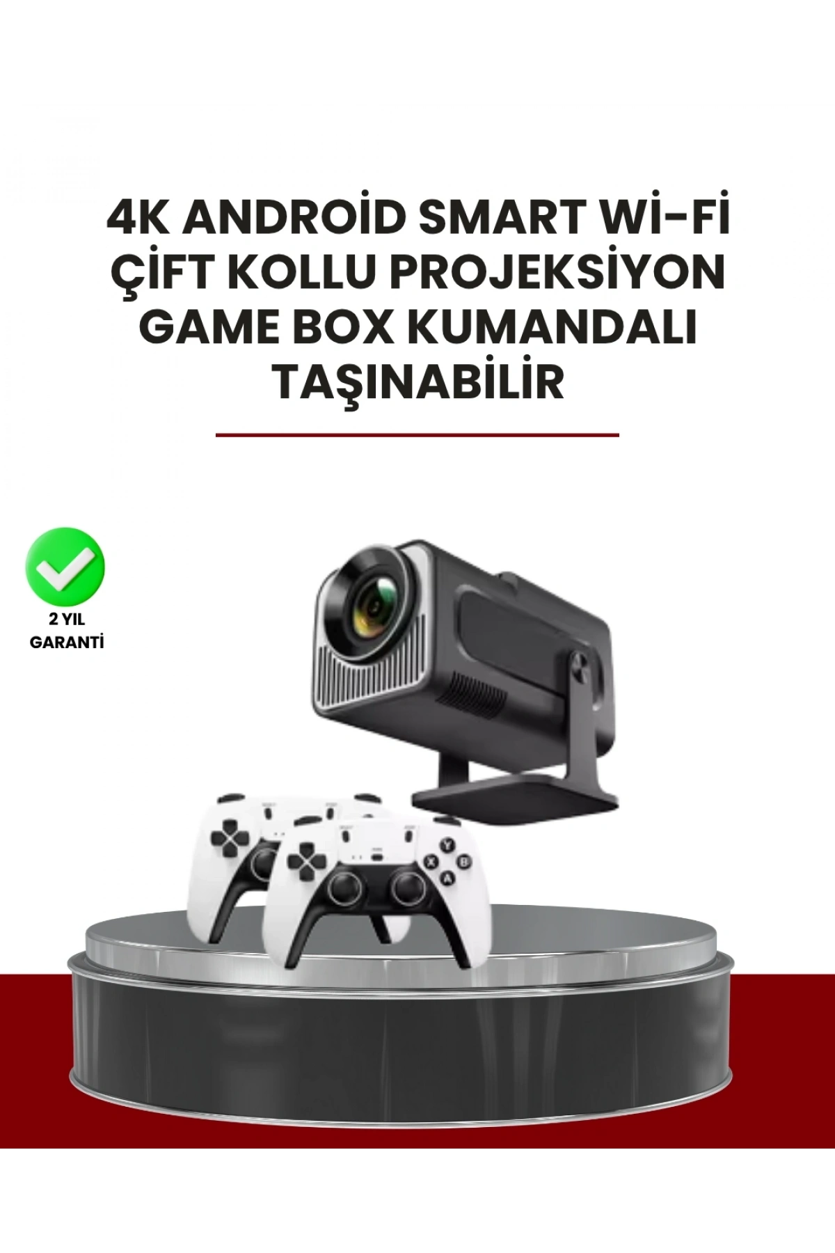 Taşınabilir Full HD Projektör - 1 GB RAM, 8 GB Hafıza