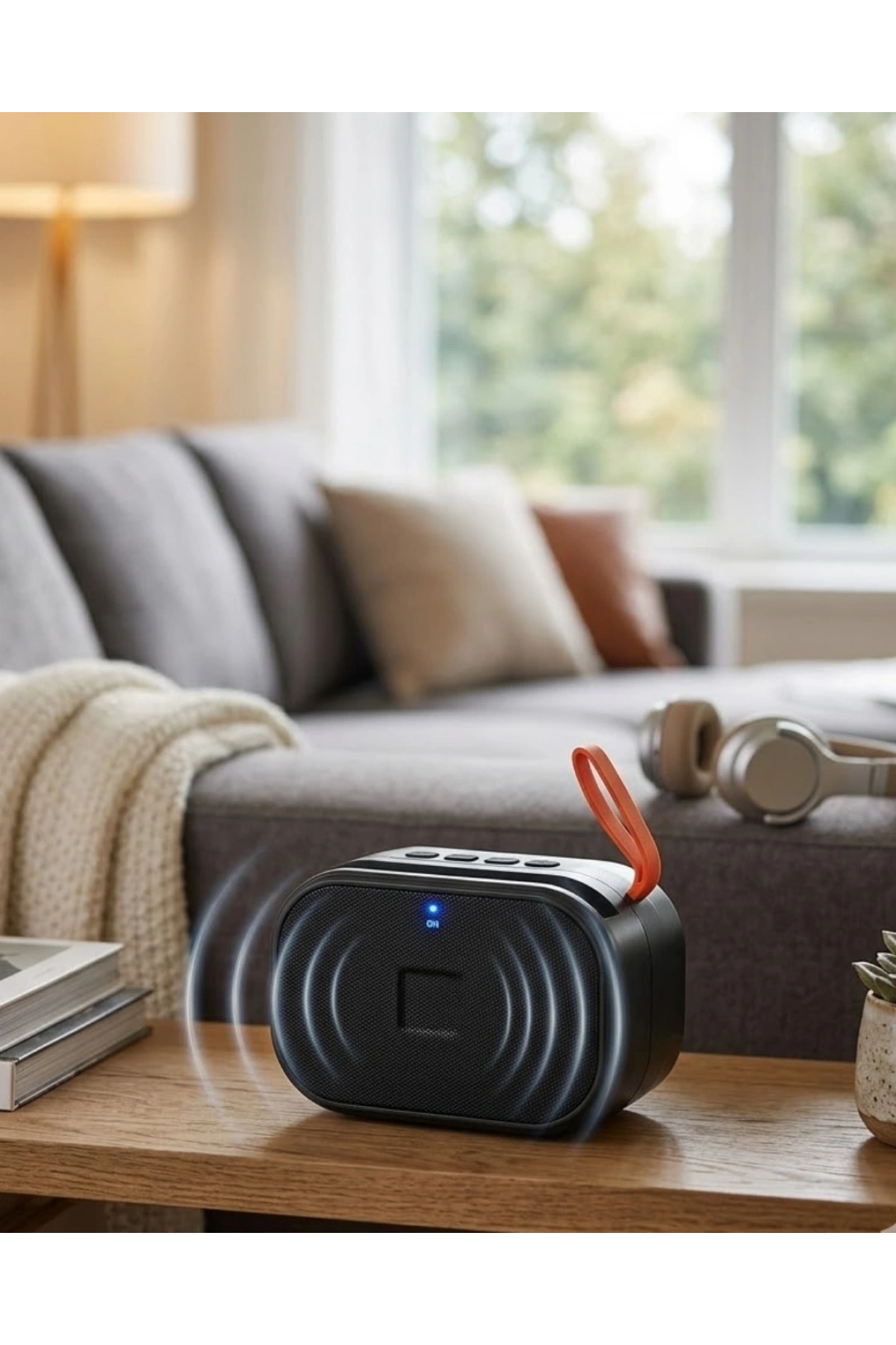 Taşınabilir Kablosuz Bluetooth Hoparlör USB TF Kart Destekli Ses Sistemi