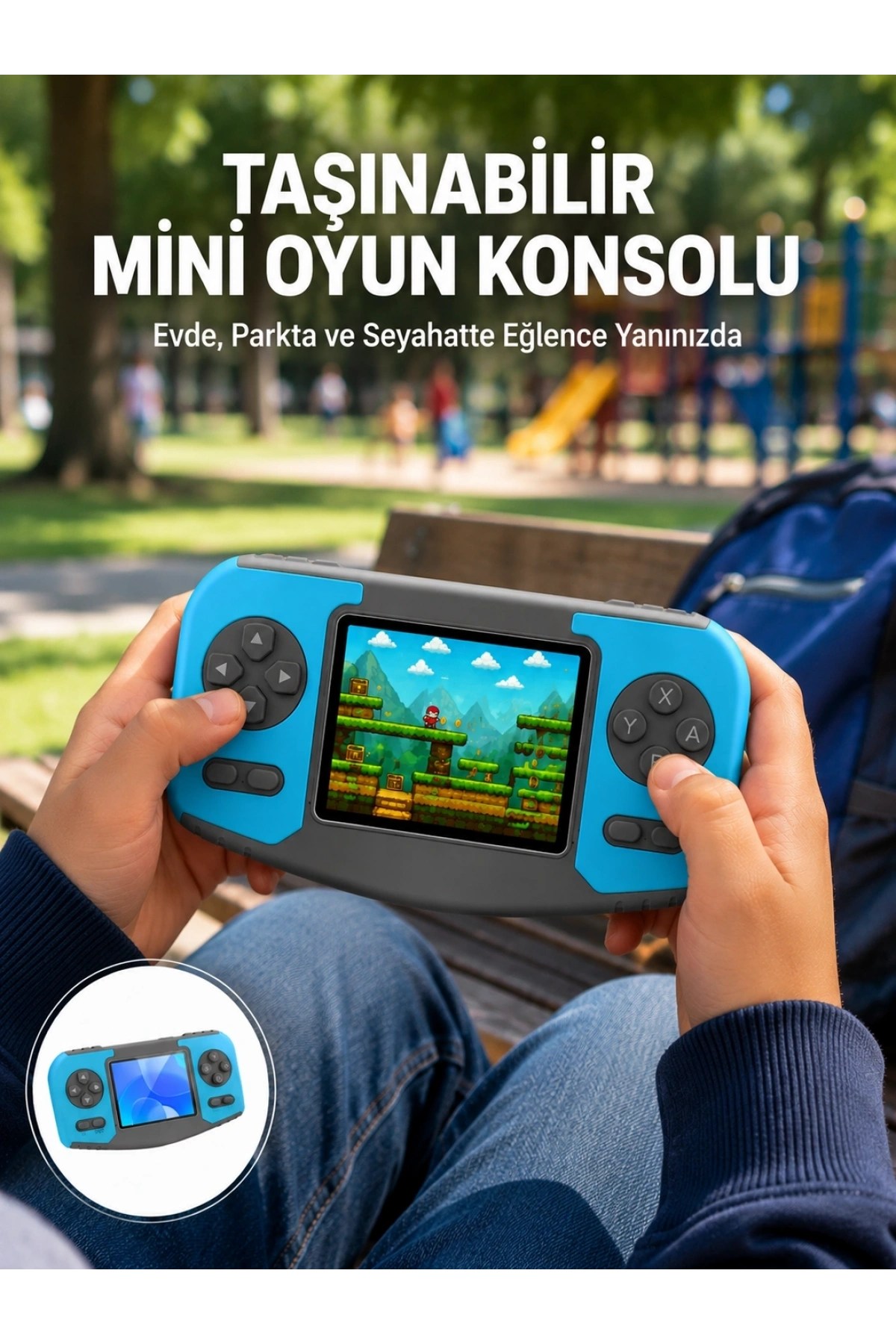 Taşınabilir Mini Video Oyun Konsolu Ergonomik Tasarım