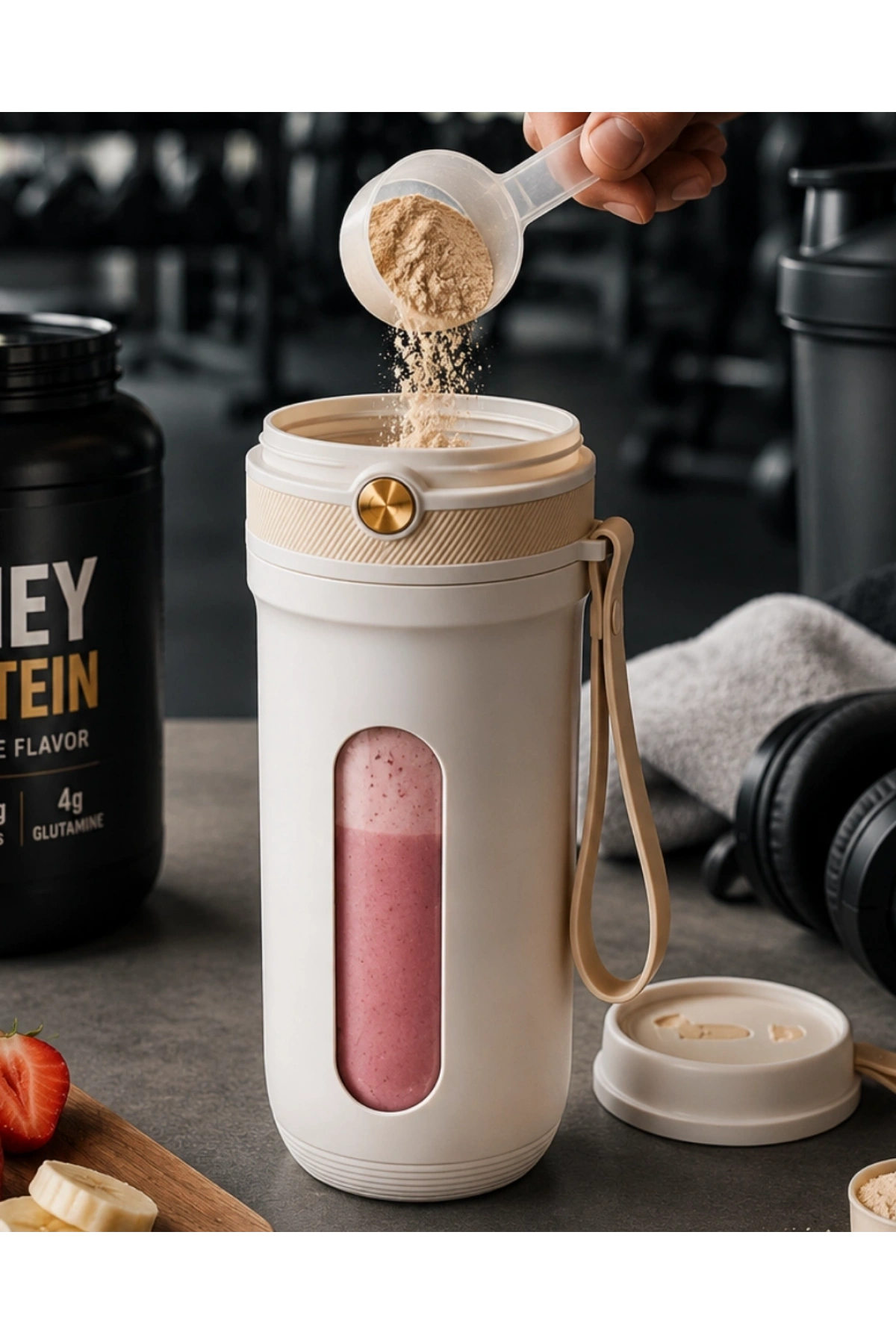 Taşınabilir Şarjlı Blender Smoothie ve Buz Kırıcı Özellikli 350 ML
