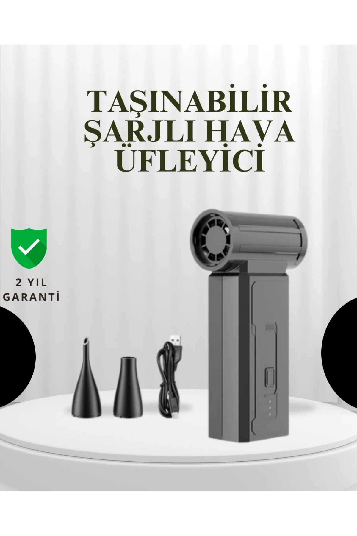 Taşınabilir Şarjlı Güçlü Hava Üfleme Aleti Çok Yönlü Kullanım