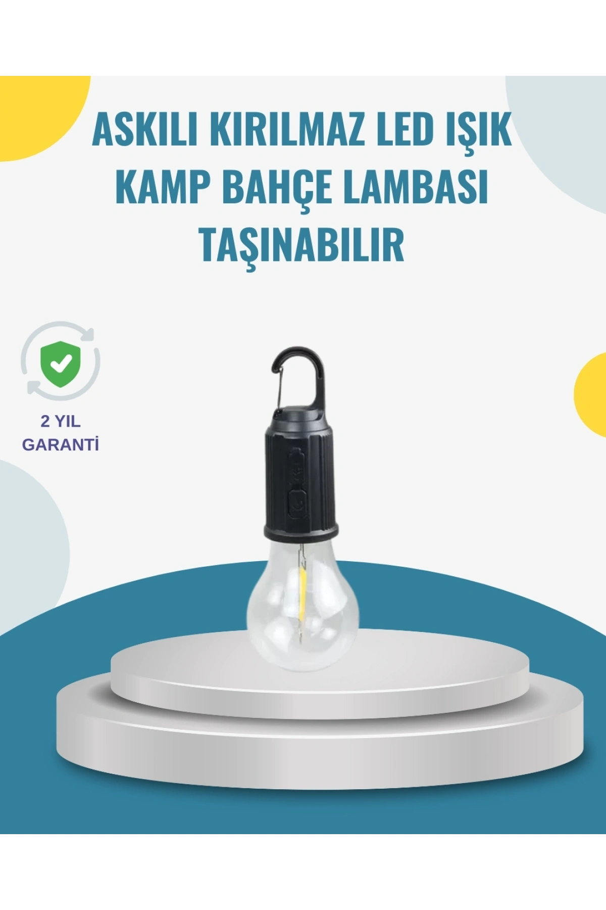 Taşınabilir Sıcak Işık Yayan Kamp Lambası