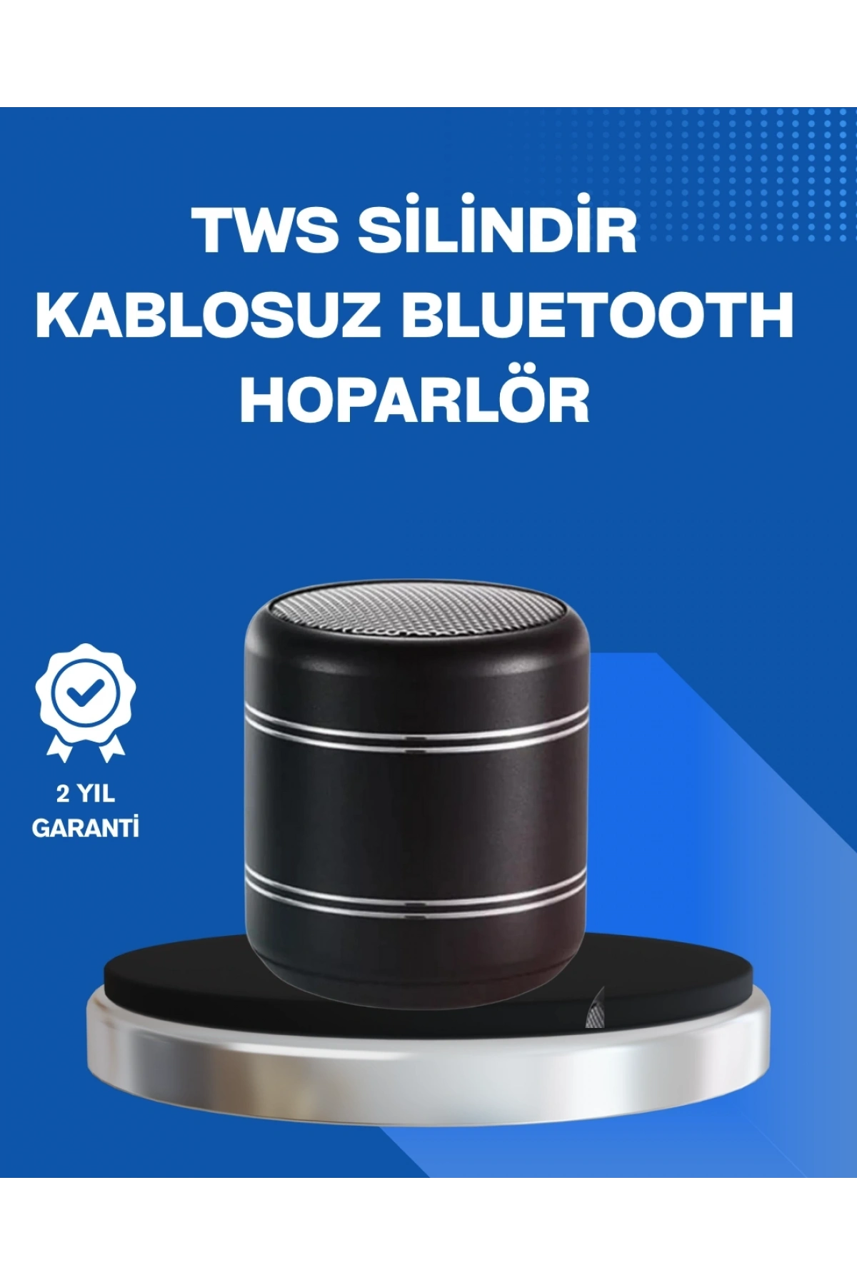 Taşınabilir Silindir Tasarım Bluetooth 5.0 Hoparlör Yüksek Bas Performanslı