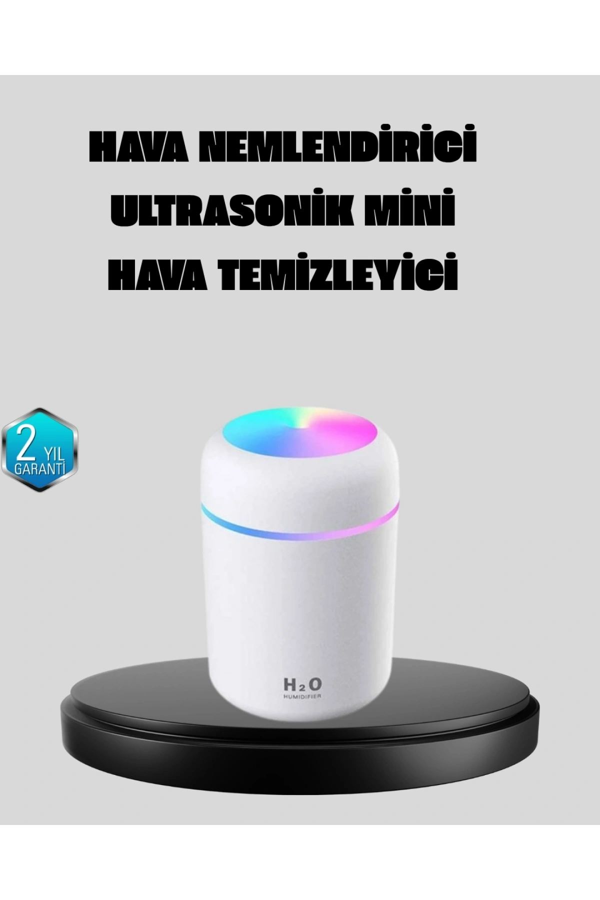 Taşınabilir USB Mini Nemlendirici – LED Aydınlatmalı, Çift Püskürtme Modu