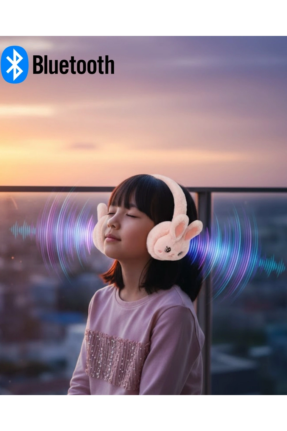 Tavşan Kulaklı Şarjlı Bluetooth Kulaklık Düşük Gecikmeli Kablosuz Ses