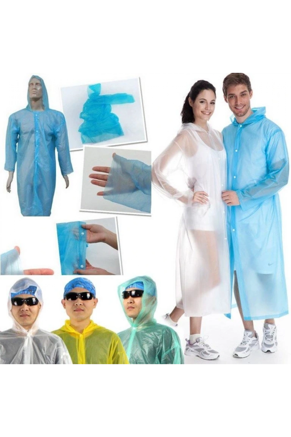 Tek Kullanımlık Çıtçıtlı Yağmurluk (5047)