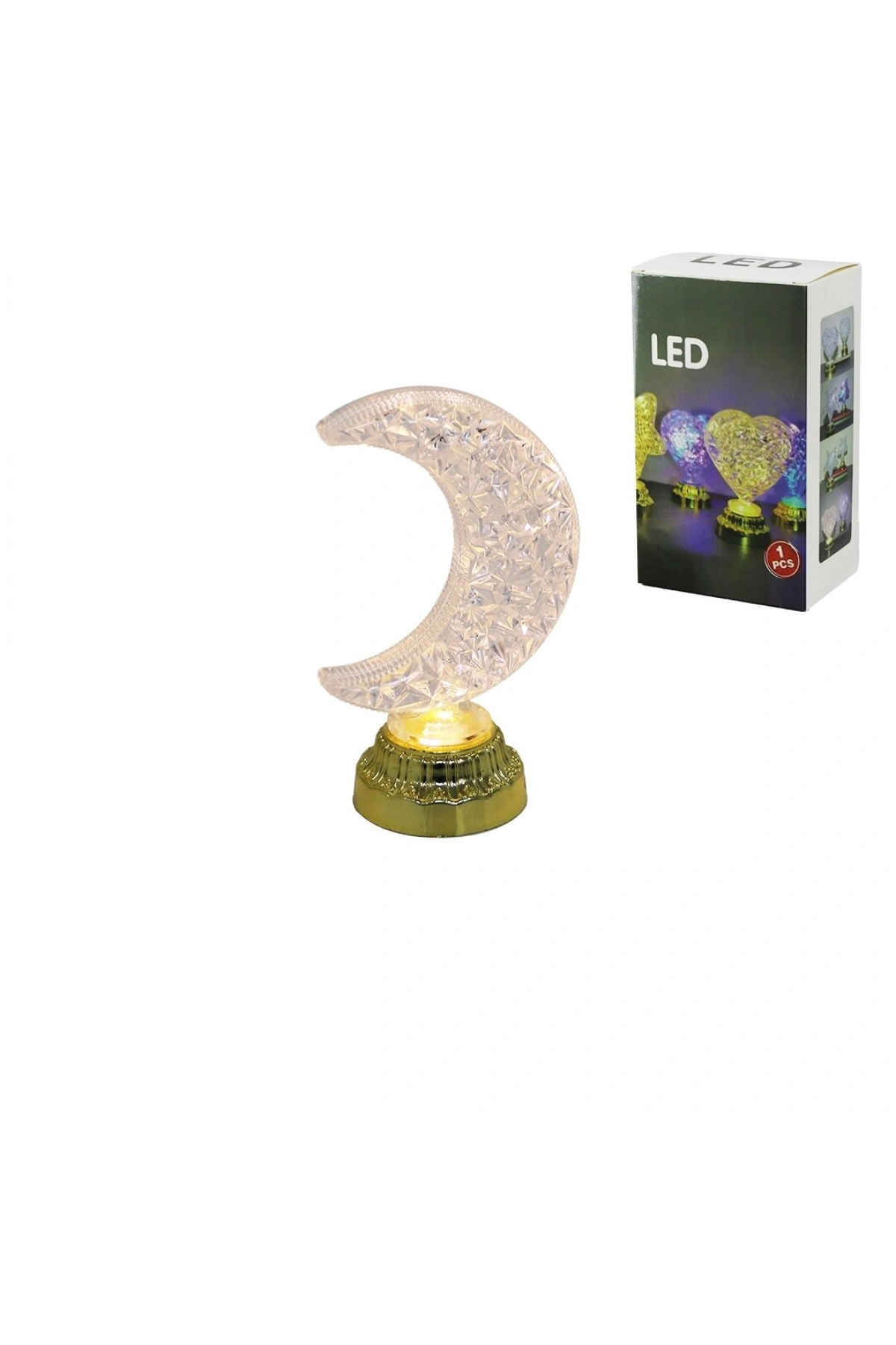 TEKLİ AY - HİLAL PİLLİ RAMAZAN LED IŞIK (5047)