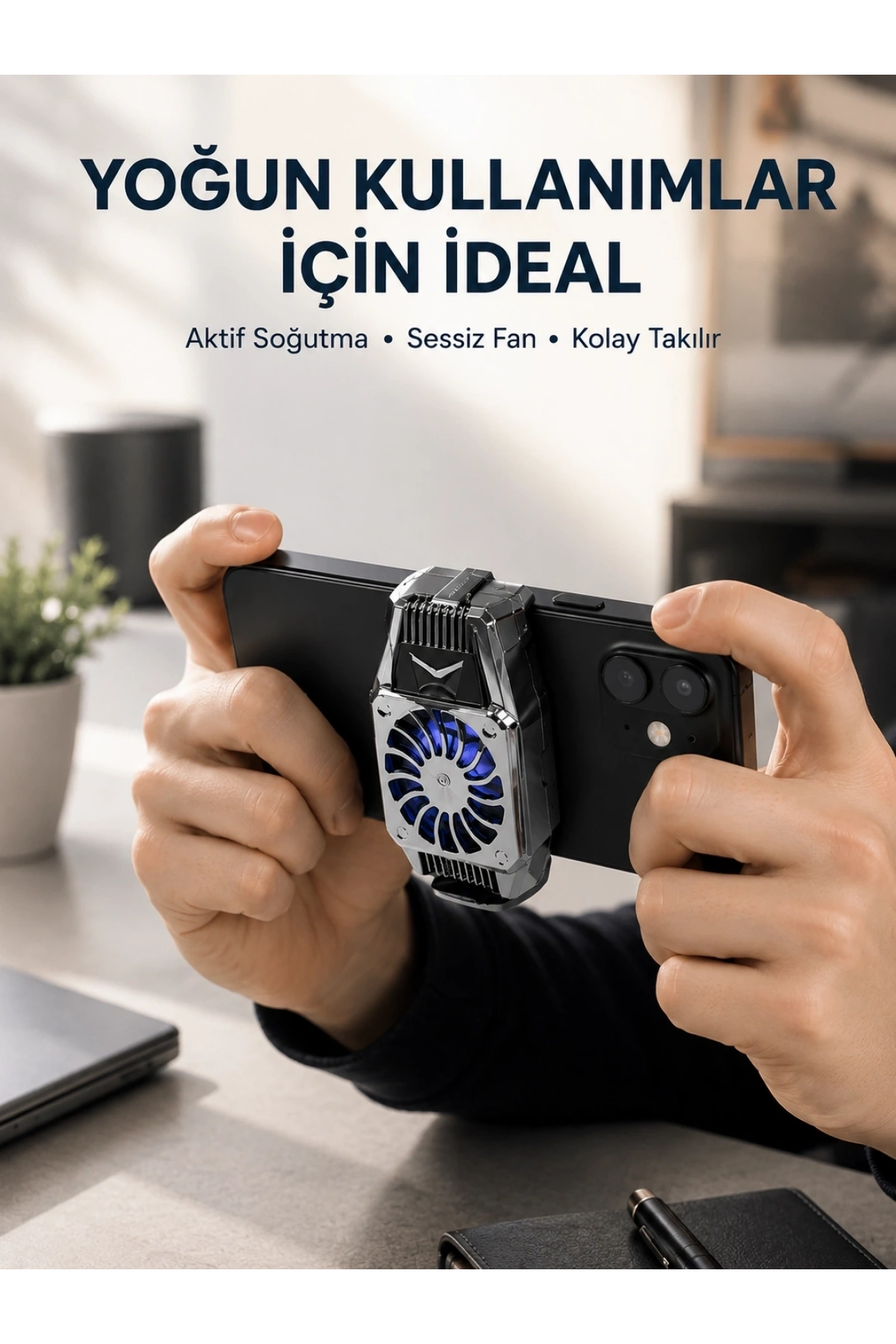 Telefon Isınmasını Azaltan Aktif Fanlı Soğutucu Sistemi