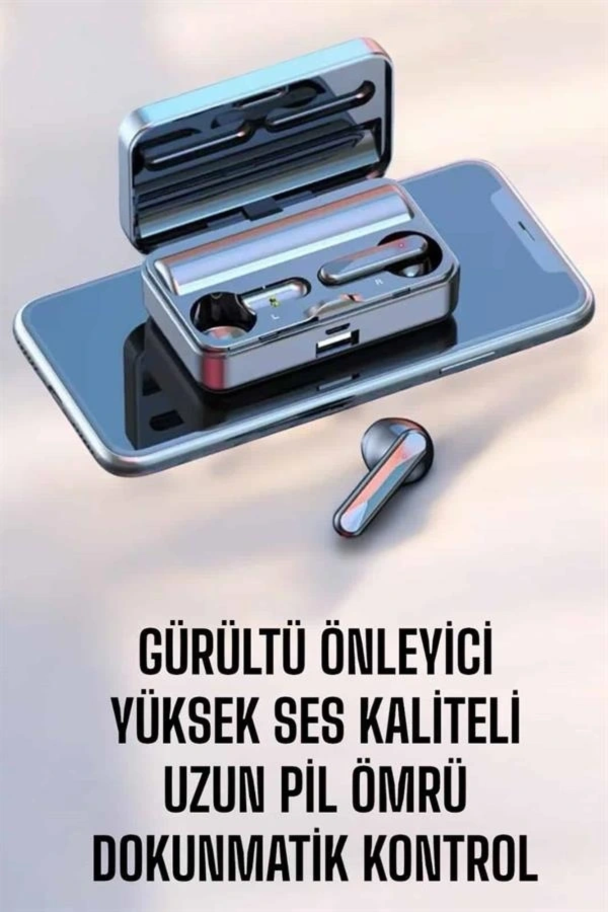 Telefon Standlı Bluetooth Kulaklık Aynalı Yüksek Ses Kaliteli