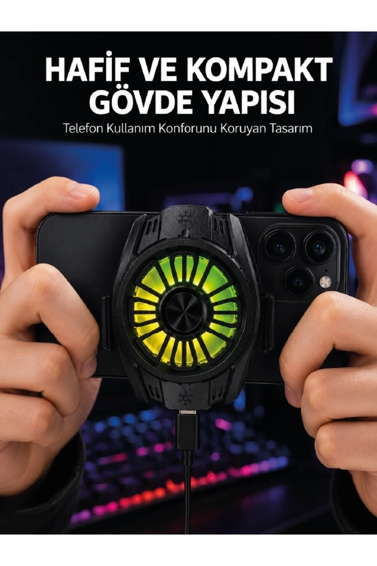 Telefon ve Tablet Uyumlu Manyetik Mobil Soğutucu Fan