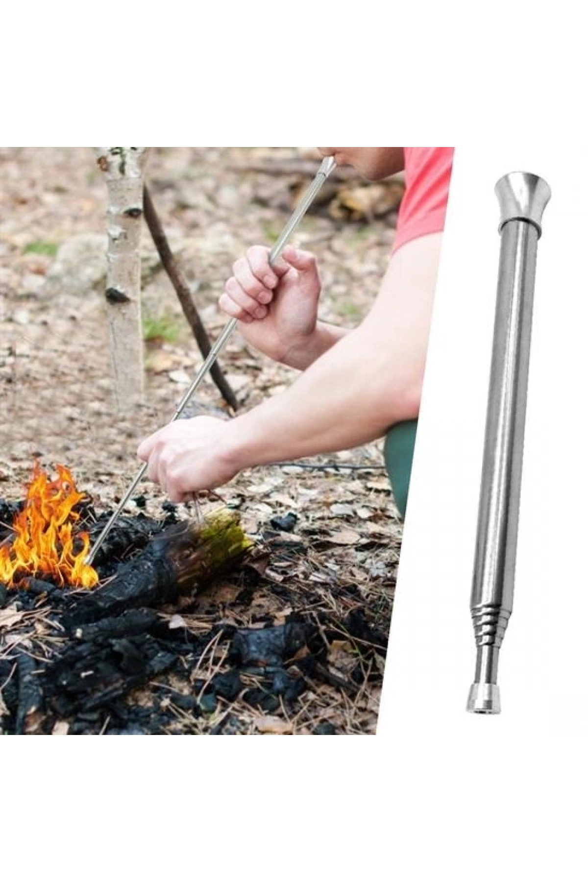 Teleskopik Ateş Başlatıcı Outdoor Üfleme Borusu 63 Cm (5047)