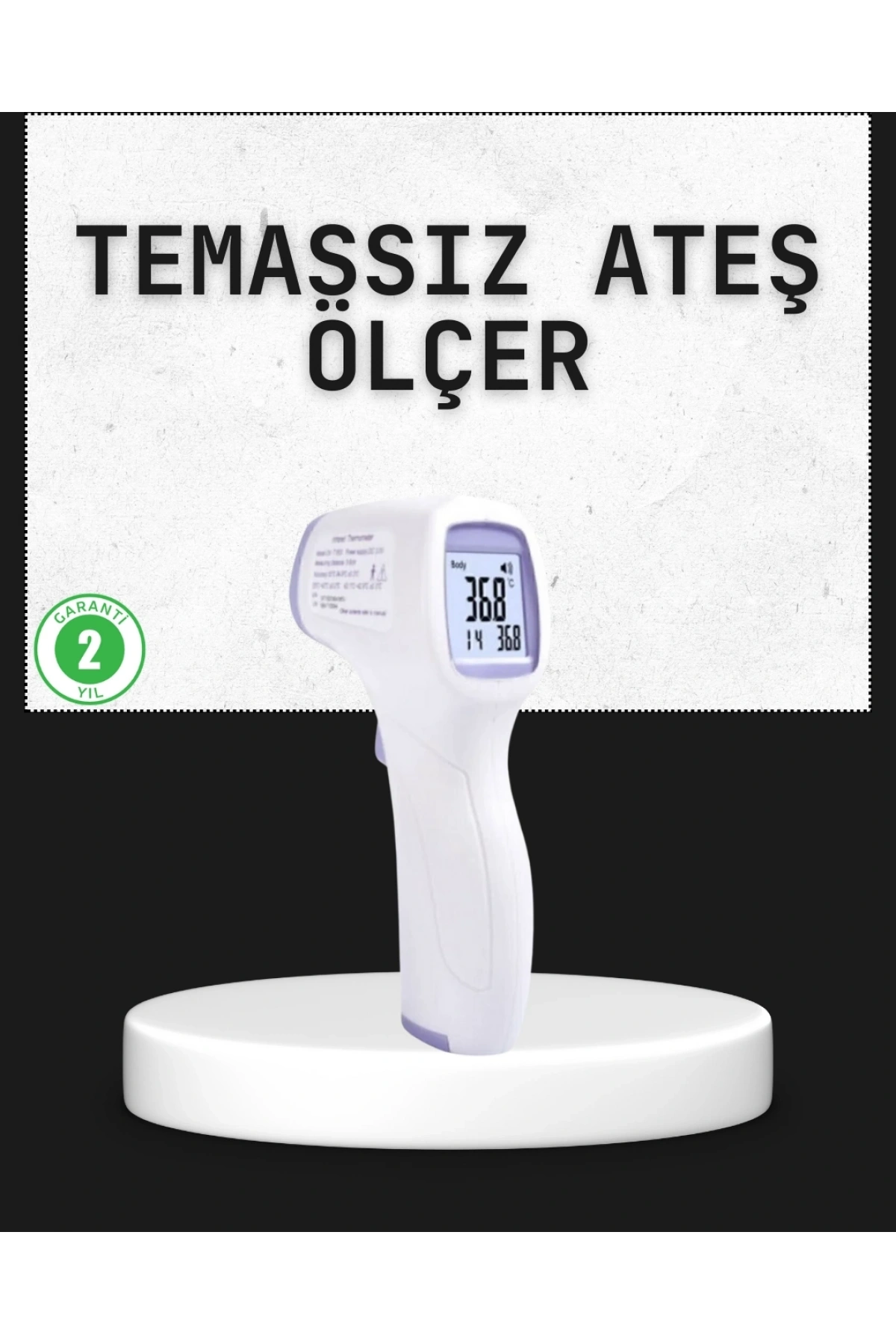 Temassız Termometre Hızlı Ölçüm Güvenli Dijital Ateş Ölçer