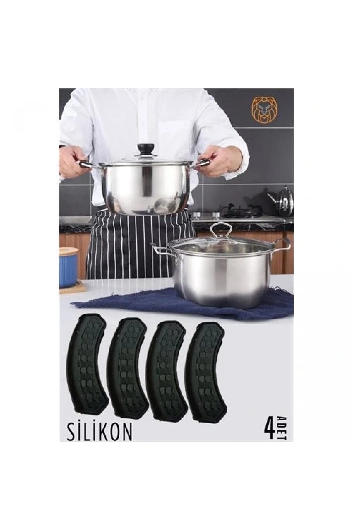 Tencere Tutucu Silikon 4 ADET