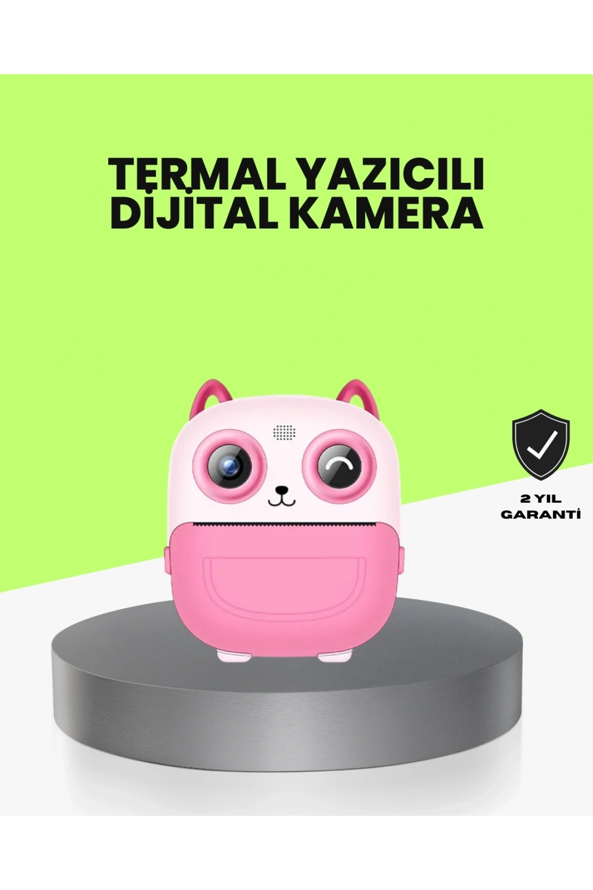 Termal Baskı Özellikli Çocuk Kamerası 1080P Video Destekli