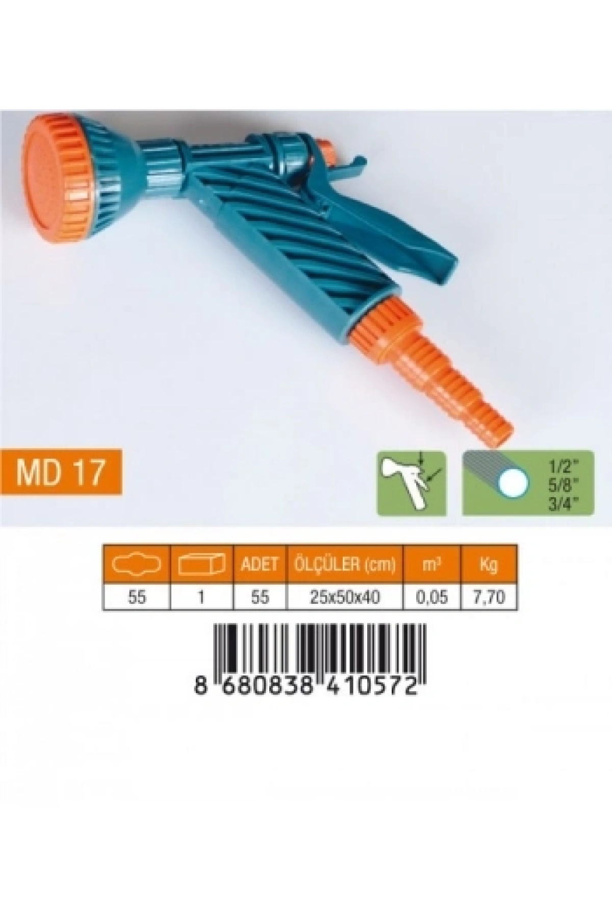 TETİKLİ TABANCA SÜZEK 1/2-5/8-3/4 NORMAL REKOR (5047)