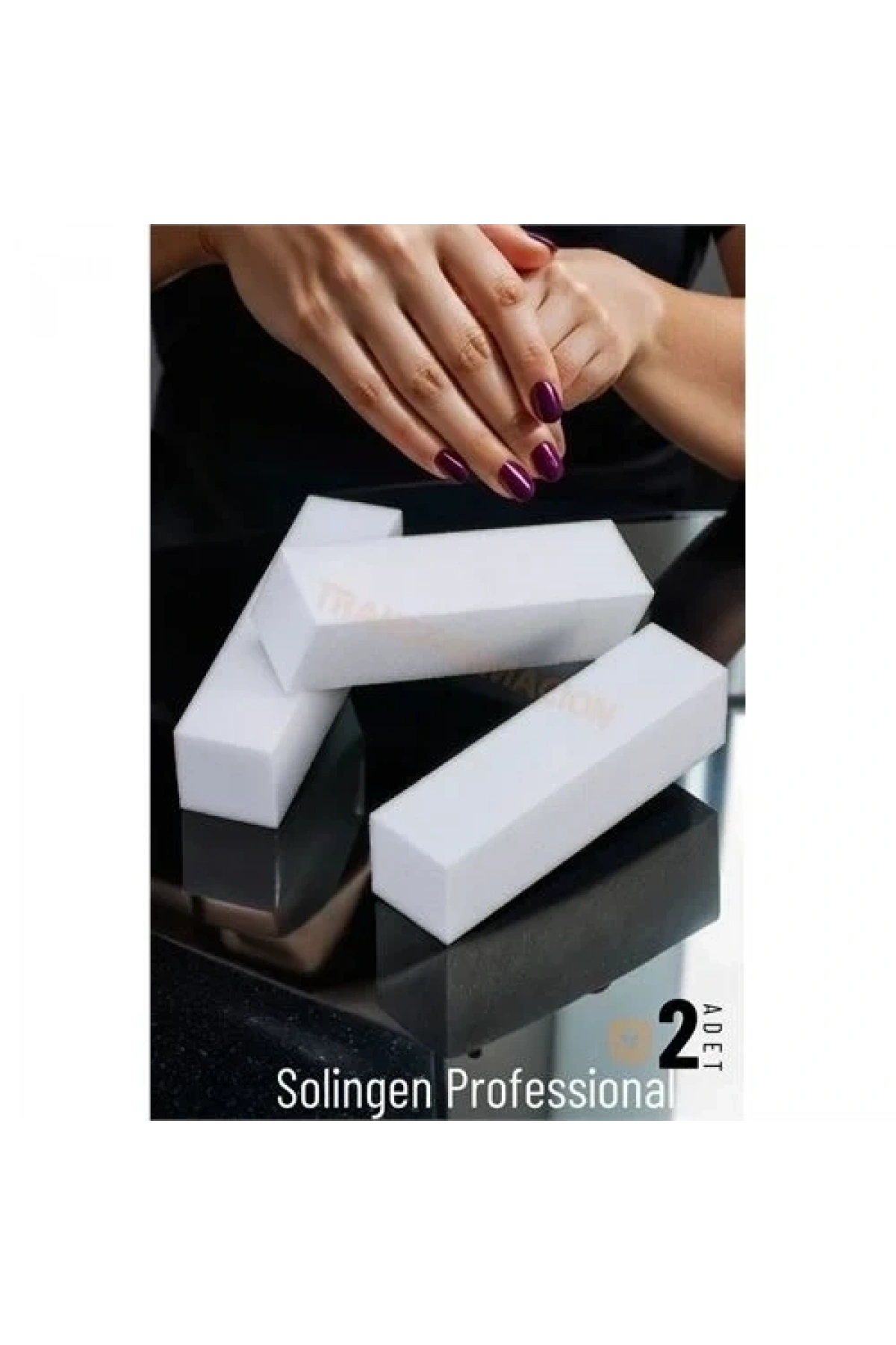Tırnak Törpü 4 Yüzey Blok Sünger Solingen Professional 3 Adet