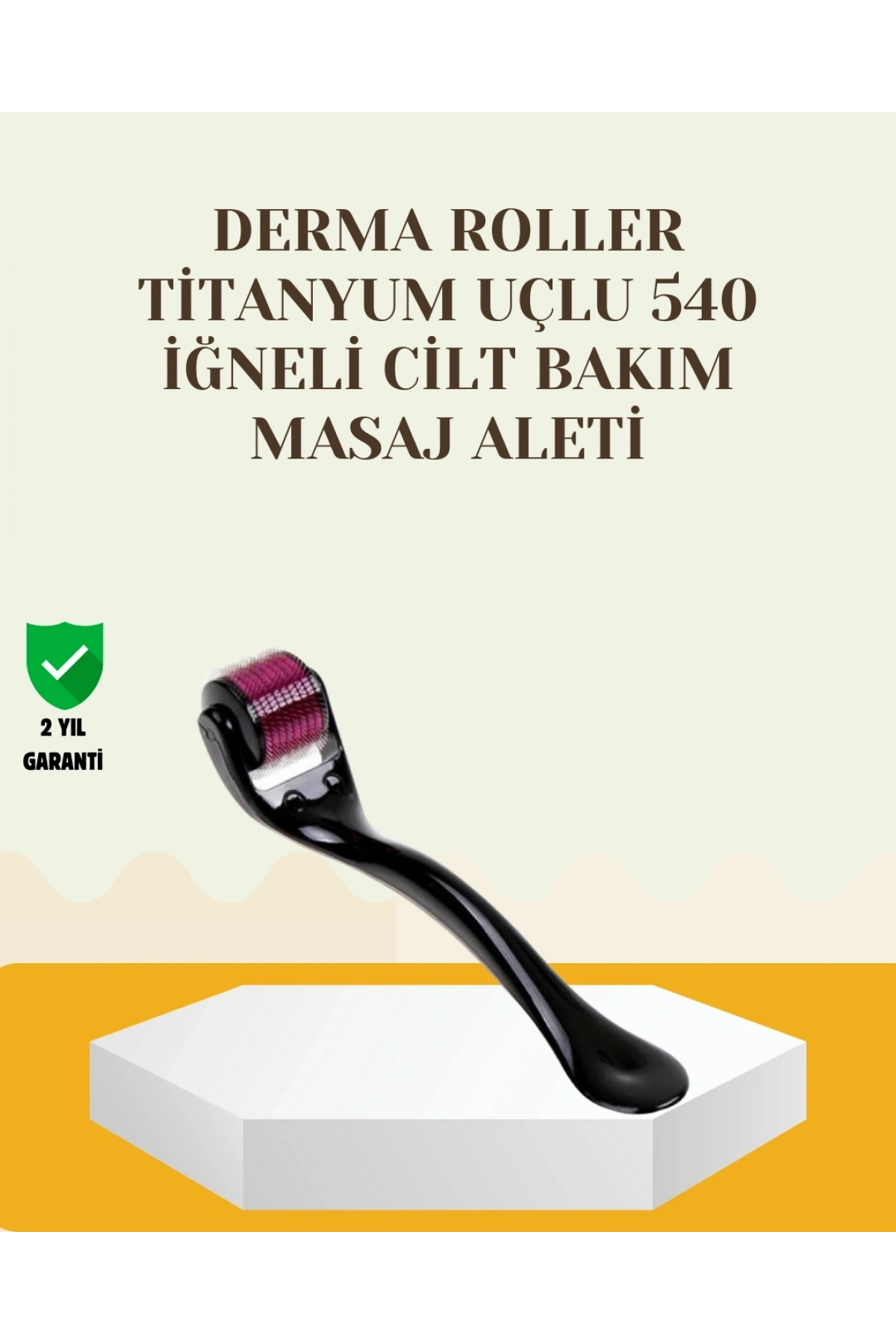 Titanyum Dermaroller 540 İğne Cilt Onarım ve Kolajen Üretim Desteği