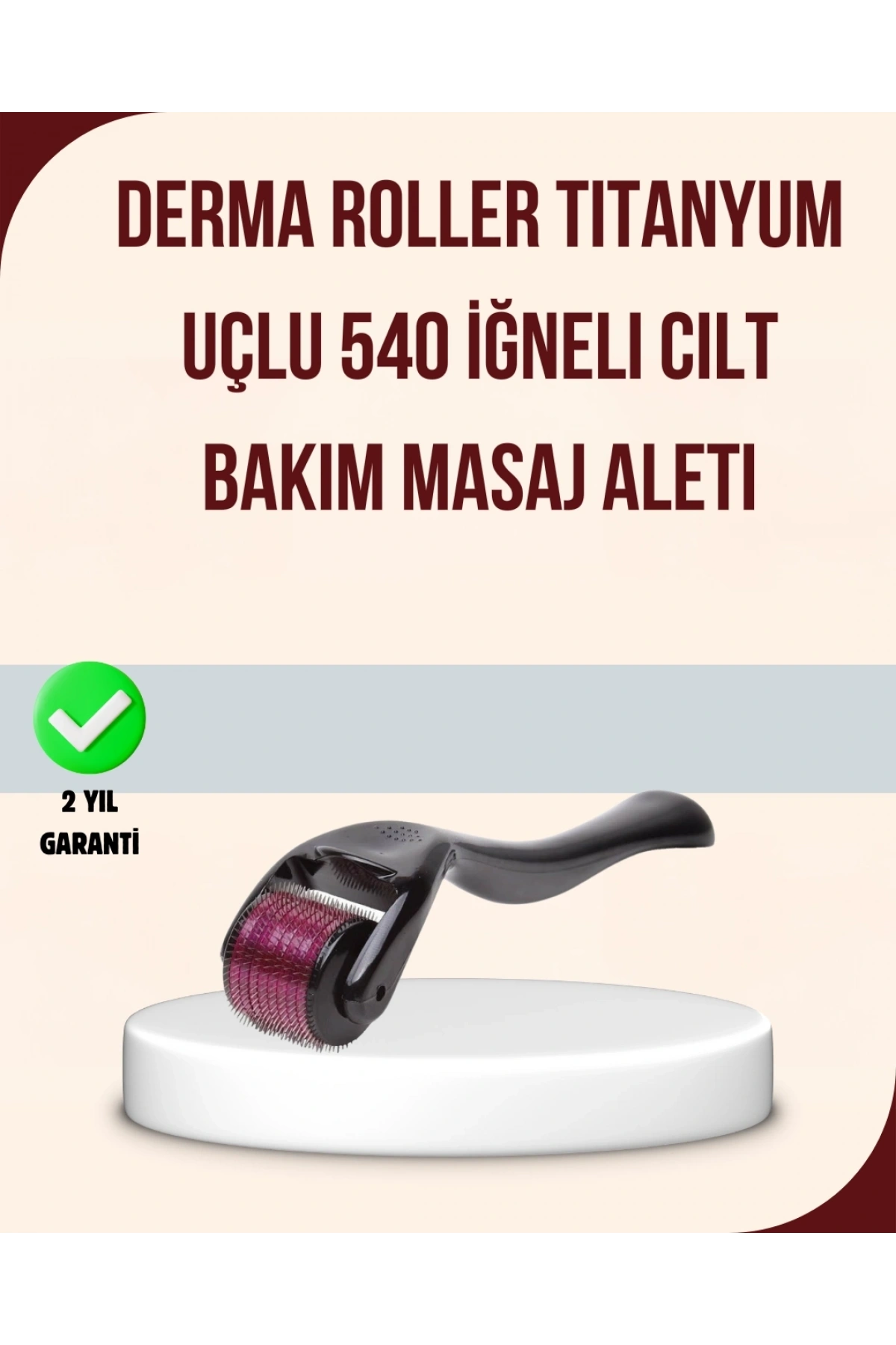 Titanyum Mikro İğneli Dermaroller 1 mm Kırışıklık ve Leke Karşıtı