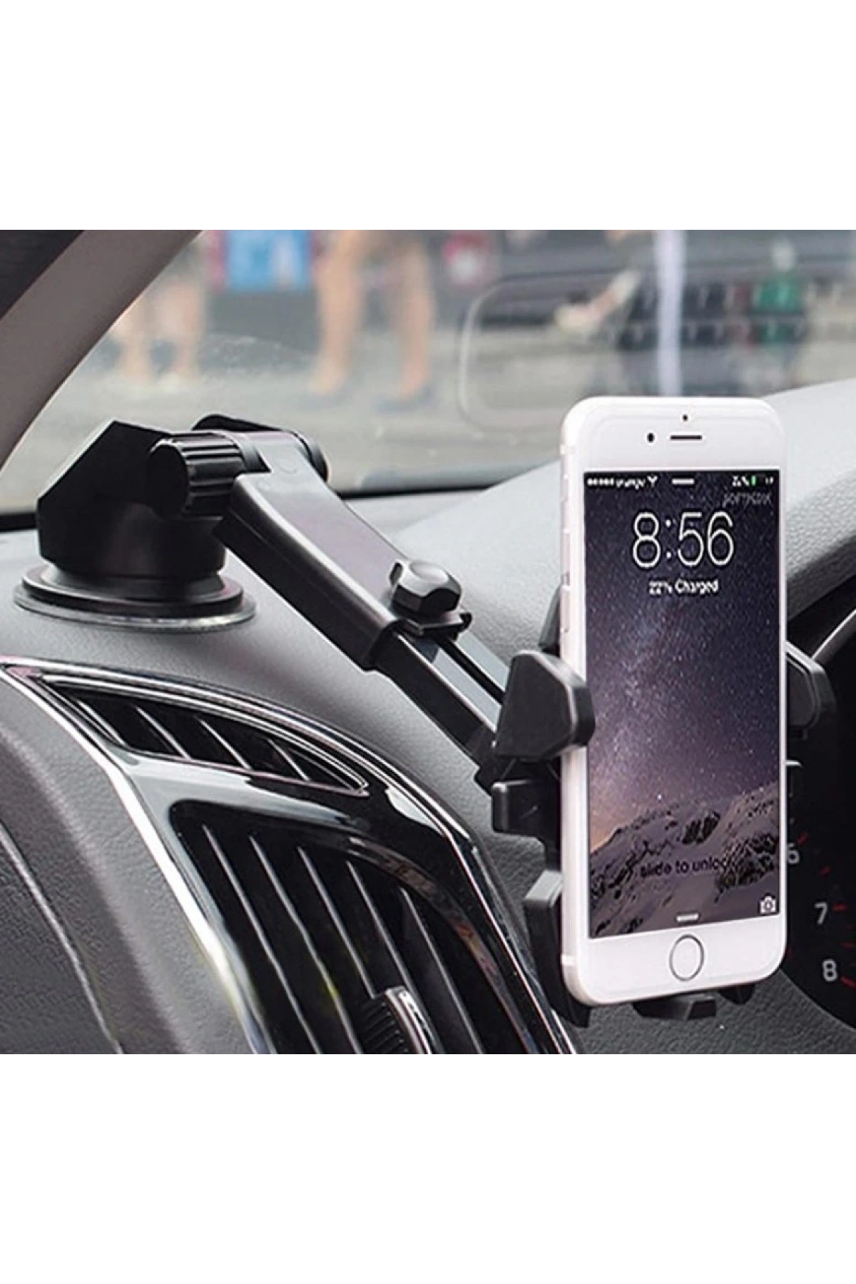 Torpido Üstü Teleskopik Araç Telefon Tutucu (5047)