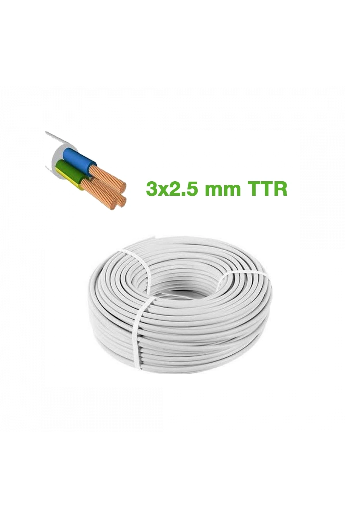 TTR 3x2.5mm KABLO 100MT  CCA KABLO (5047)