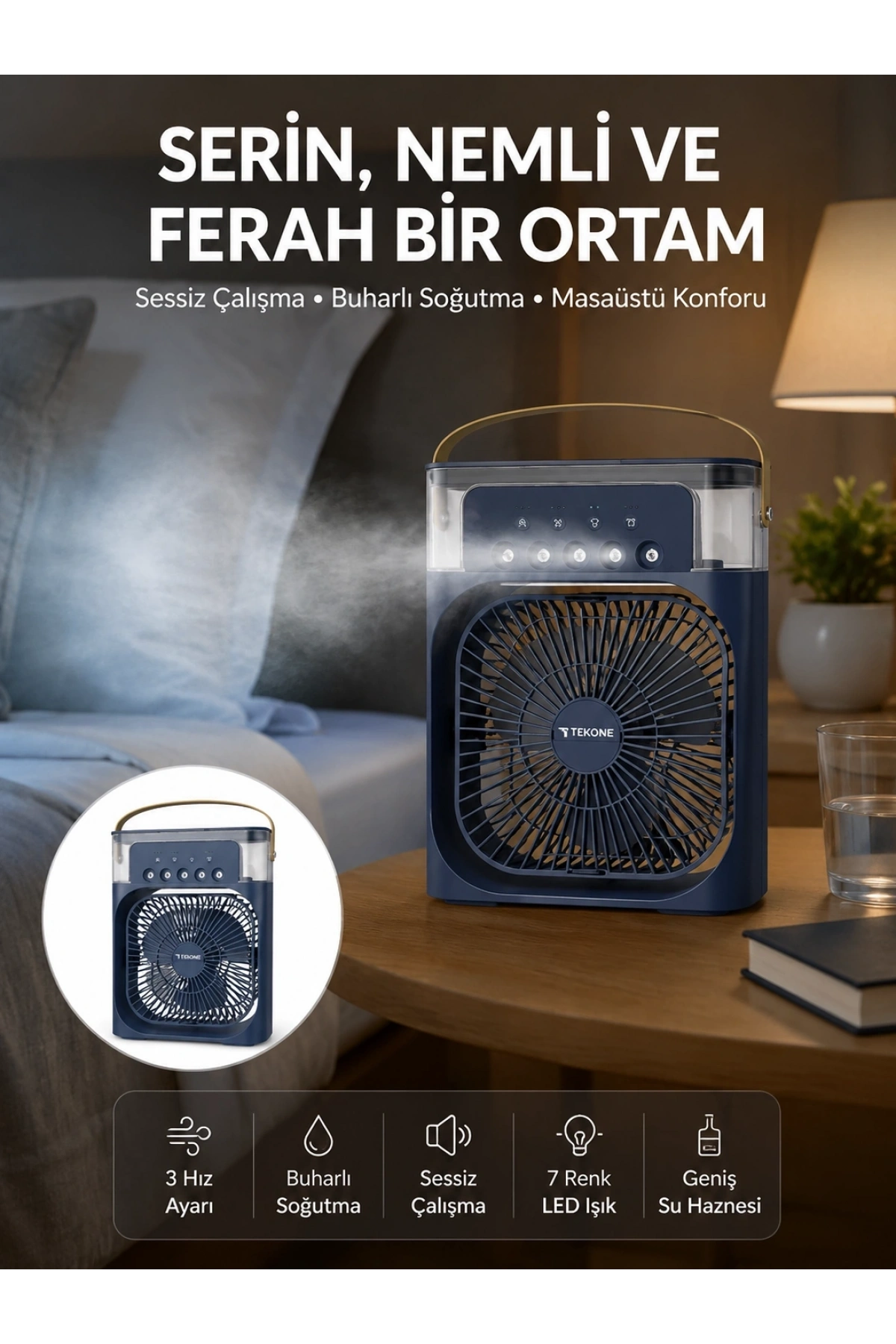 Tüm Gün Kullanıma Uygun Enerji Tasarruflu Fan Yeni Nesil