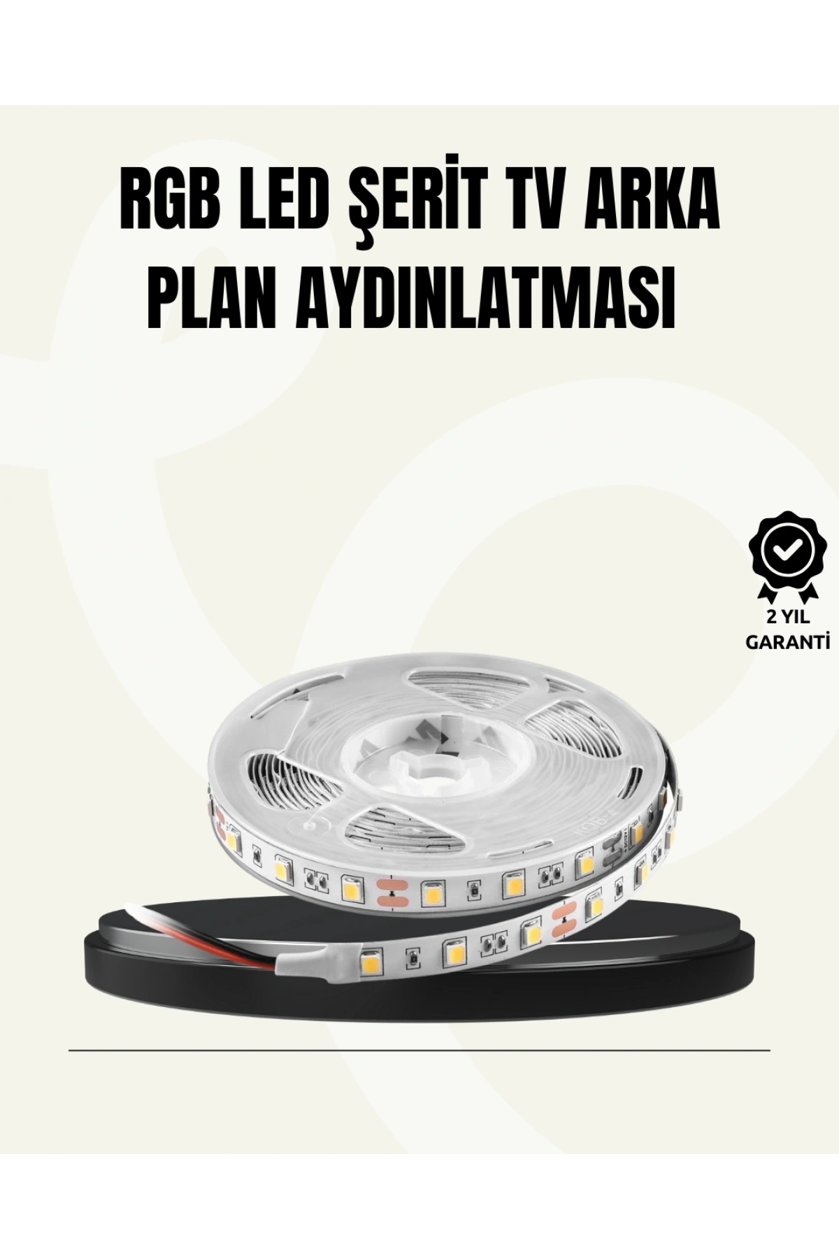 TV Arkası LED Şerit Işık Otomatik Açma Kapama Özellikli 2mt