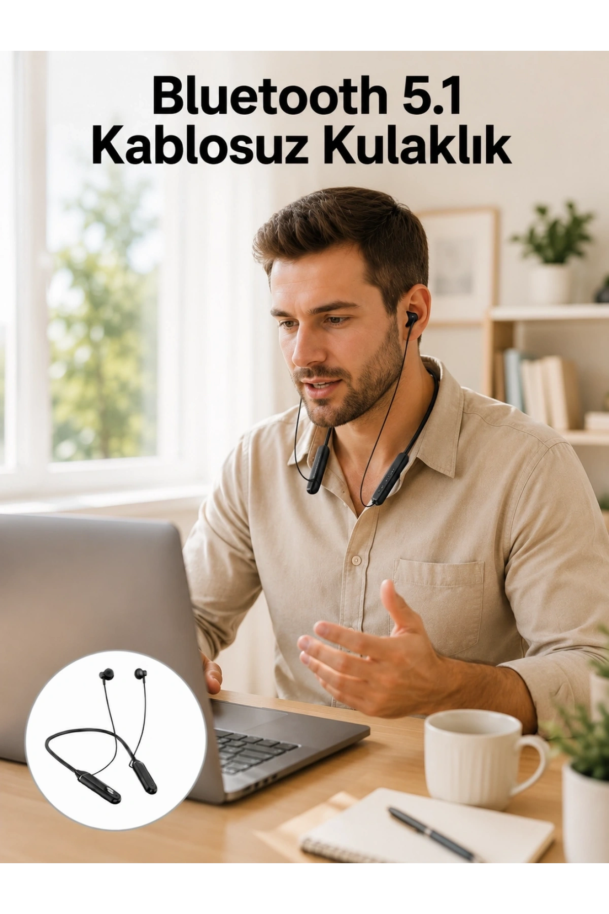TWS Bluetooth Kulaklık – 100 Saat Bekleme Süresi, Hızlı Şarj Yeni Nesil