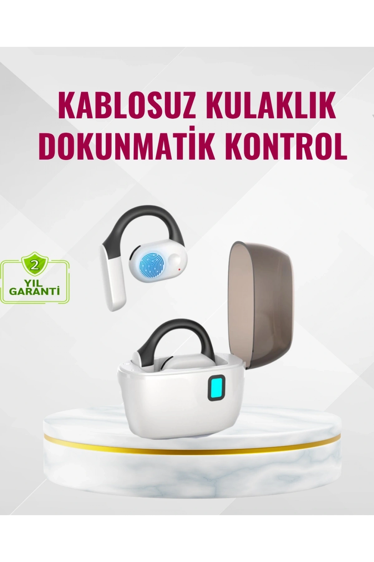 TWS Bluetooth Kulaklık – Otomatik Şarj, Taşınabilir Şarj Kutusu
