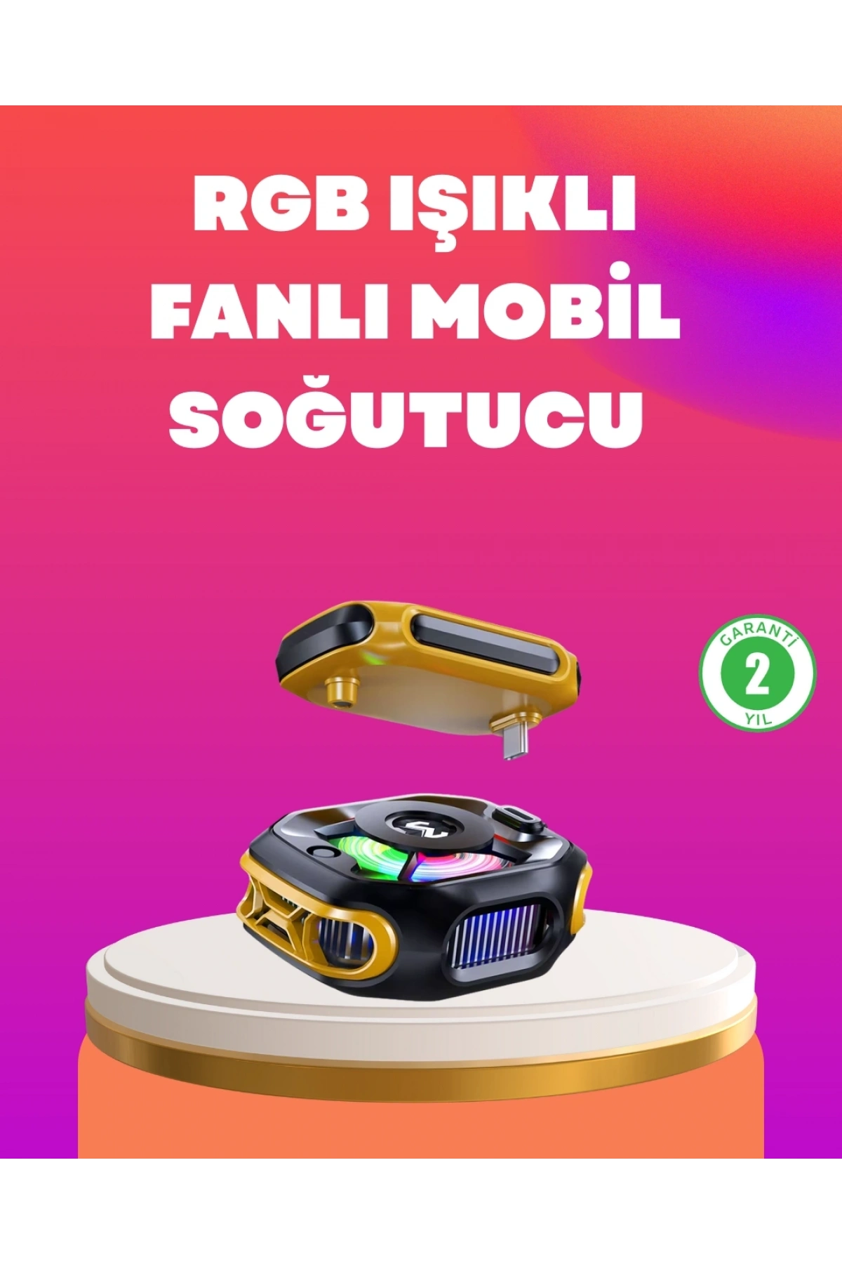 Type-C Girişli AI Modlu Yüksek Performanslı Telefon Soğutucu