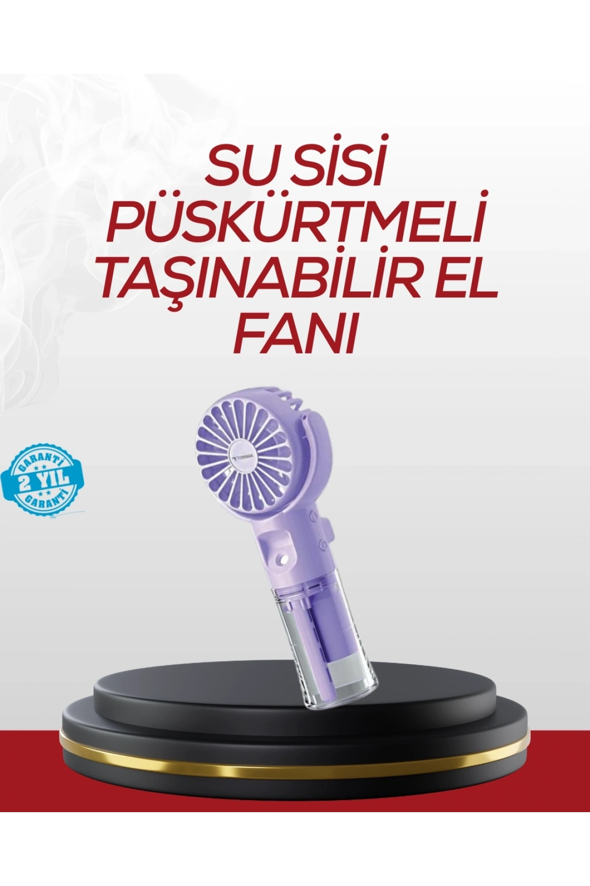 Type-C Şarjlı Taşınabilir Su Buharlı Mini Vantilatör