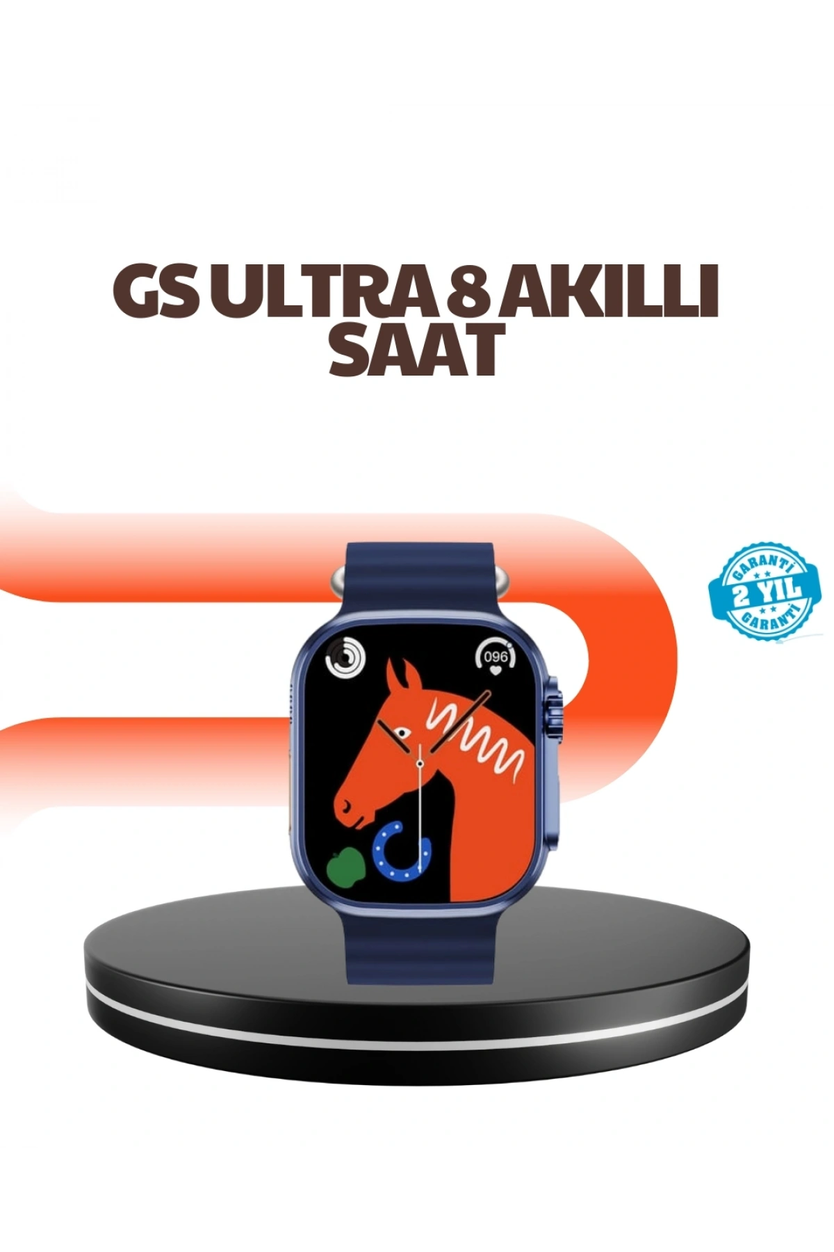 Ultra Akıllı Saat 2.05 İnç Büyük Ekran Bluetooth Aramalı IP67